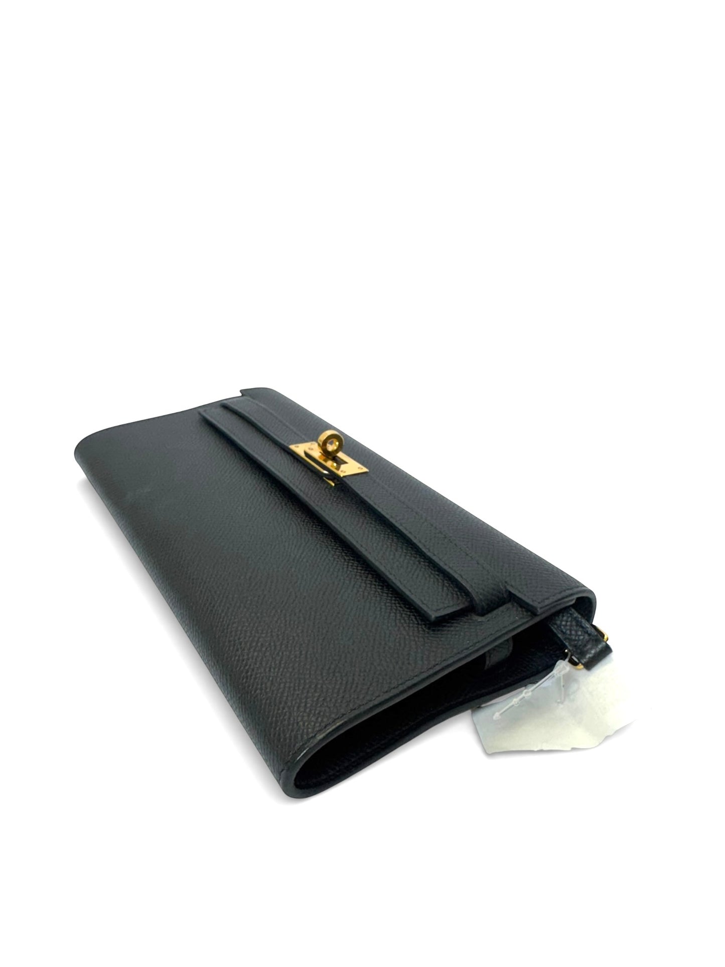 Hermes black kelly to go GHW Epsom