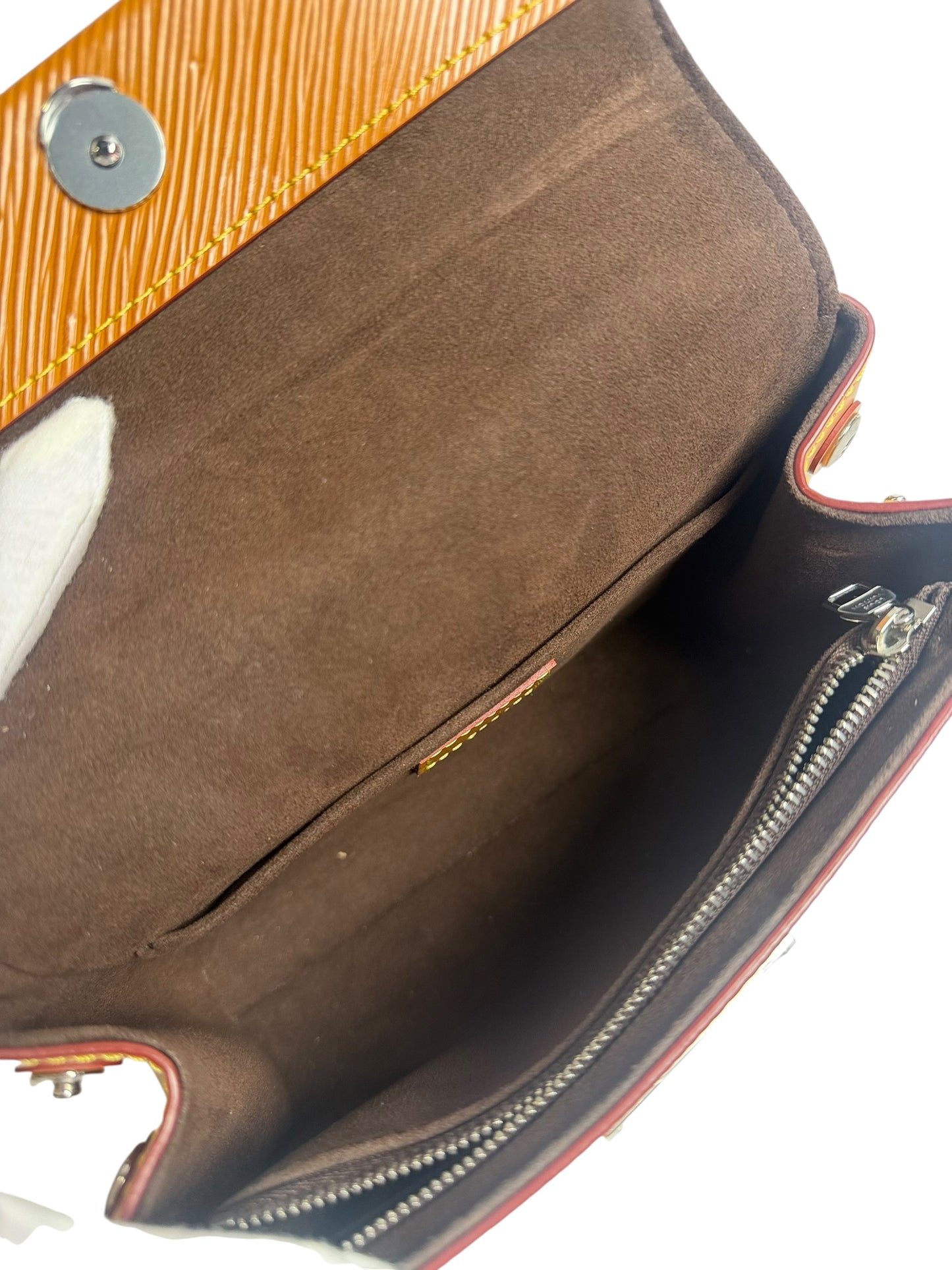 Louis Vuitton Epi Leather Cluny Top Handle Bag Brown T8624