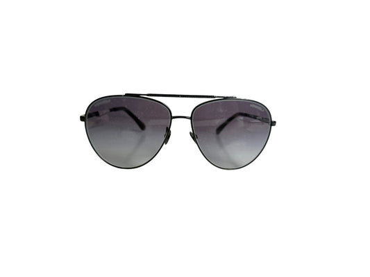 Chanel Black Aviator Sunglasses with Gradient Lenses T7097