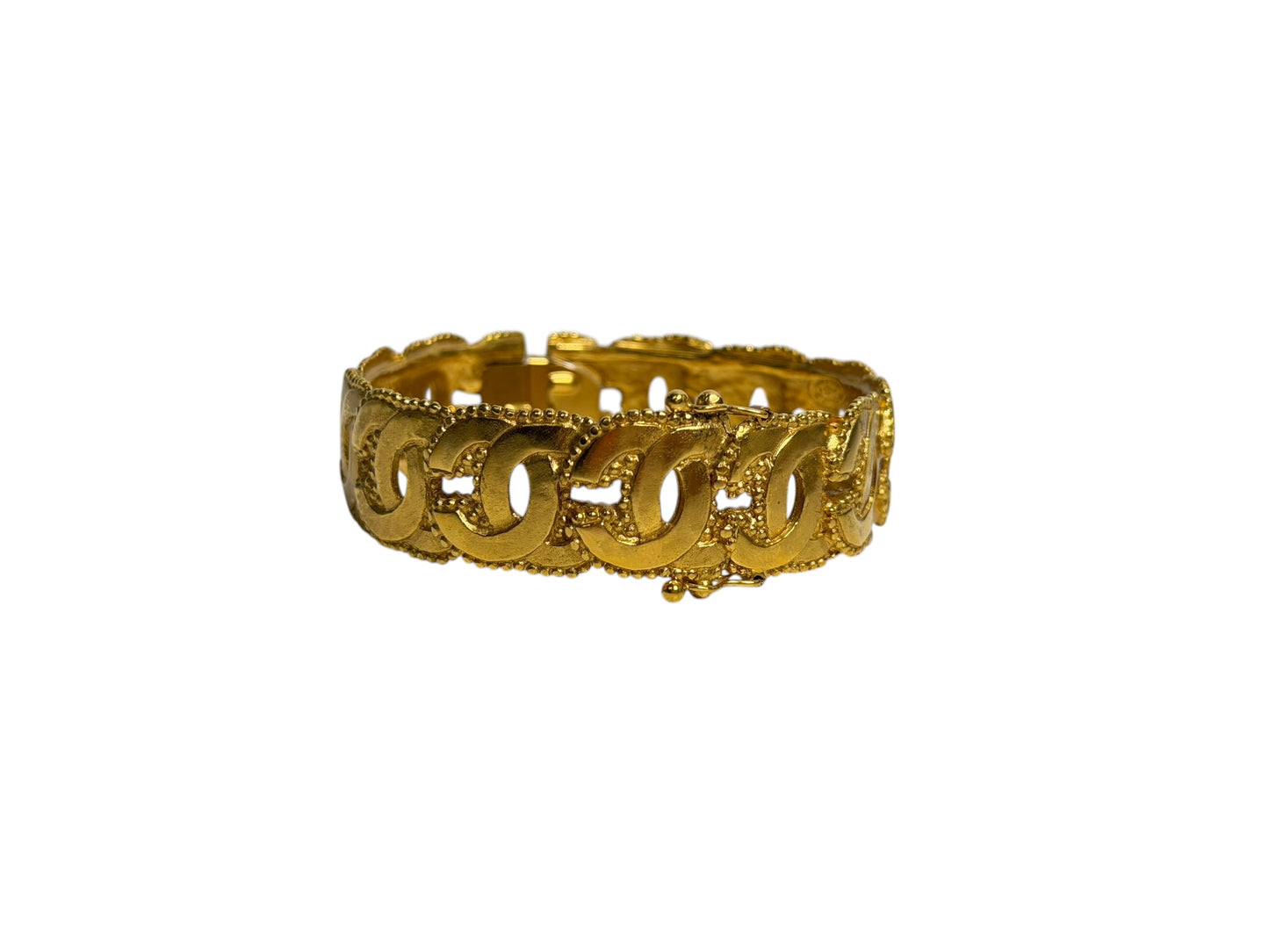 Chanel Vintage Gold CC Link Bracelet T6803