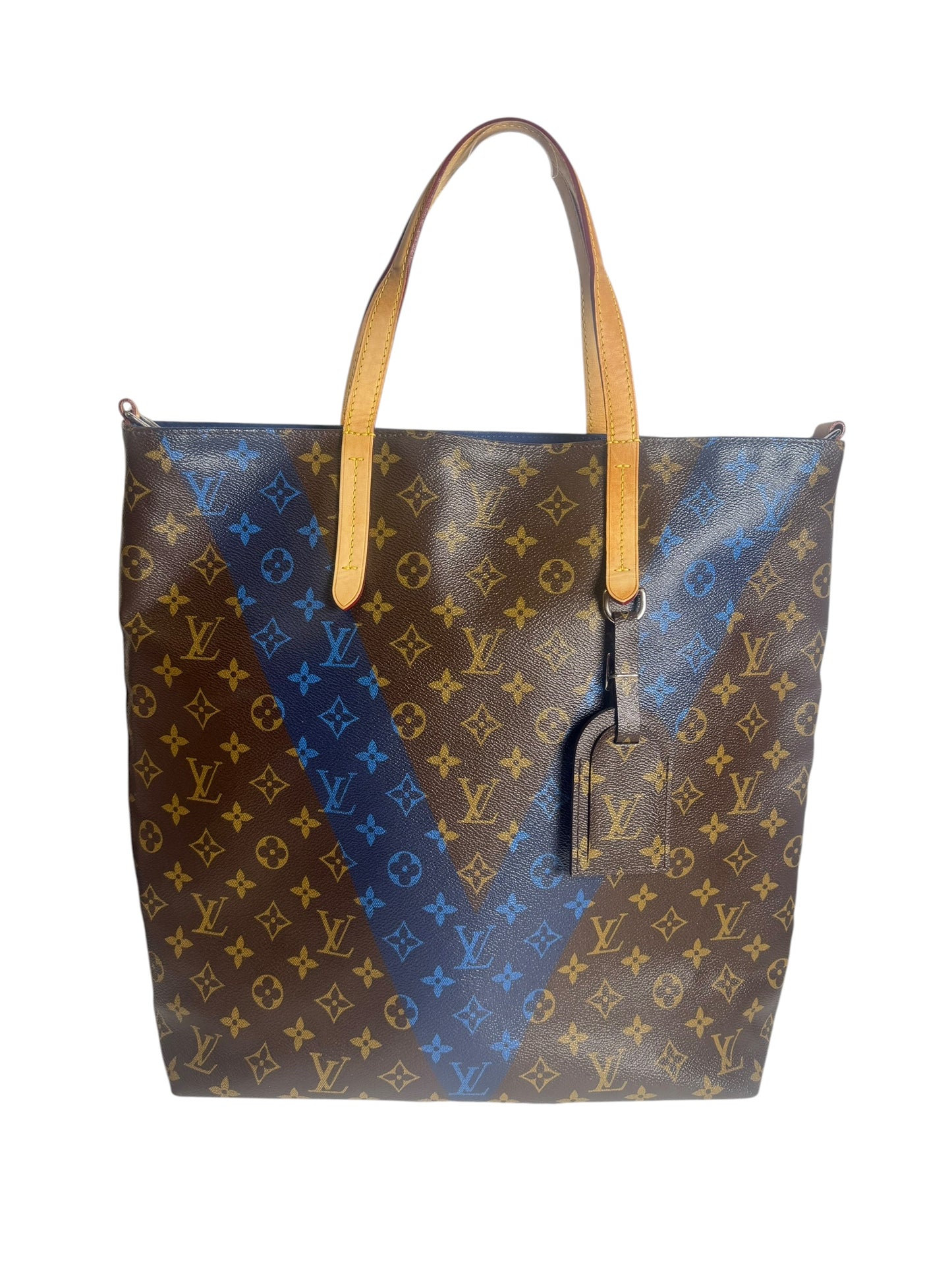 Louis Vuitton Monogram V Tote Bag – Blue 7149