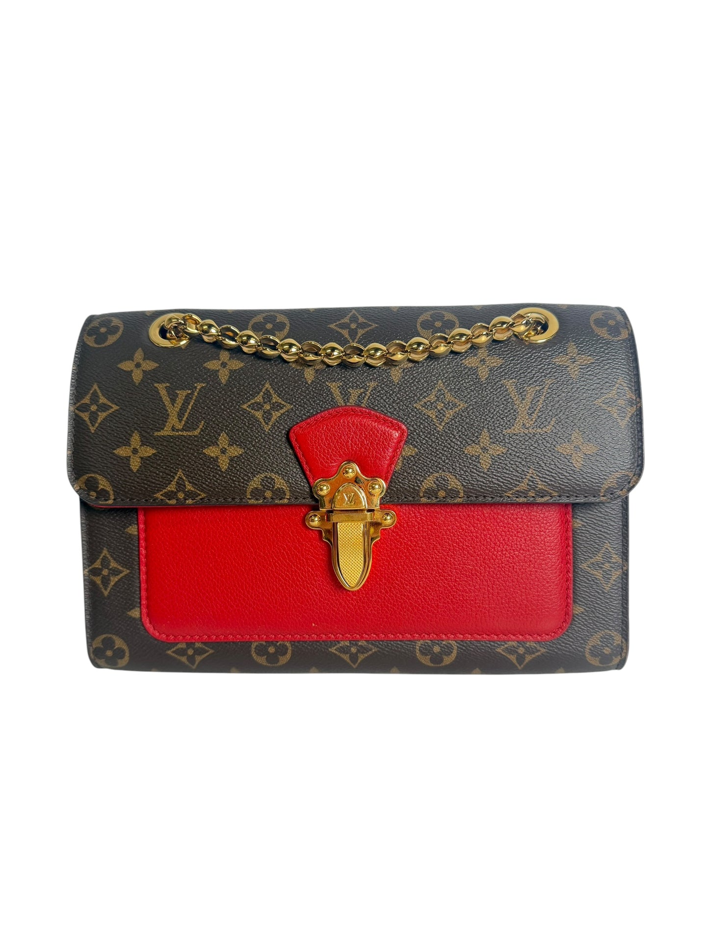 Louis Vuitton Monogram Victoire Chain Shoulder Bag T7393