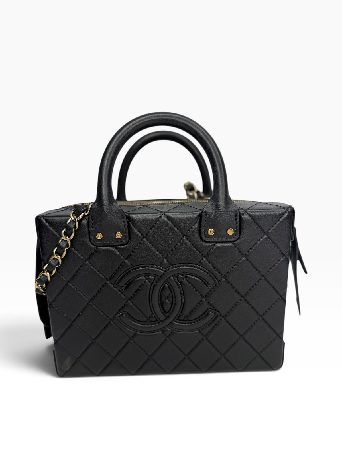 Chanel Black Square Vanity Crossbody T8883