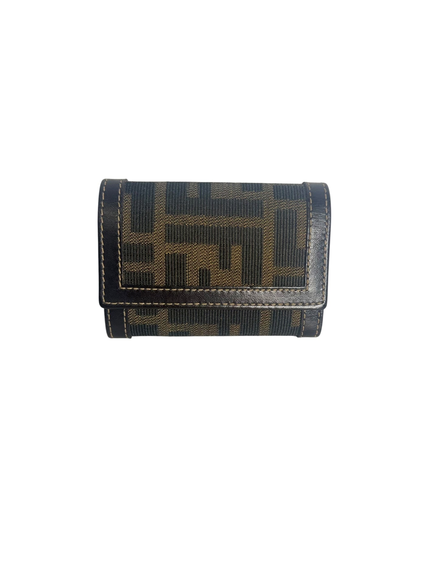 Fendi Zucca Trifold Wallet Brown T1014