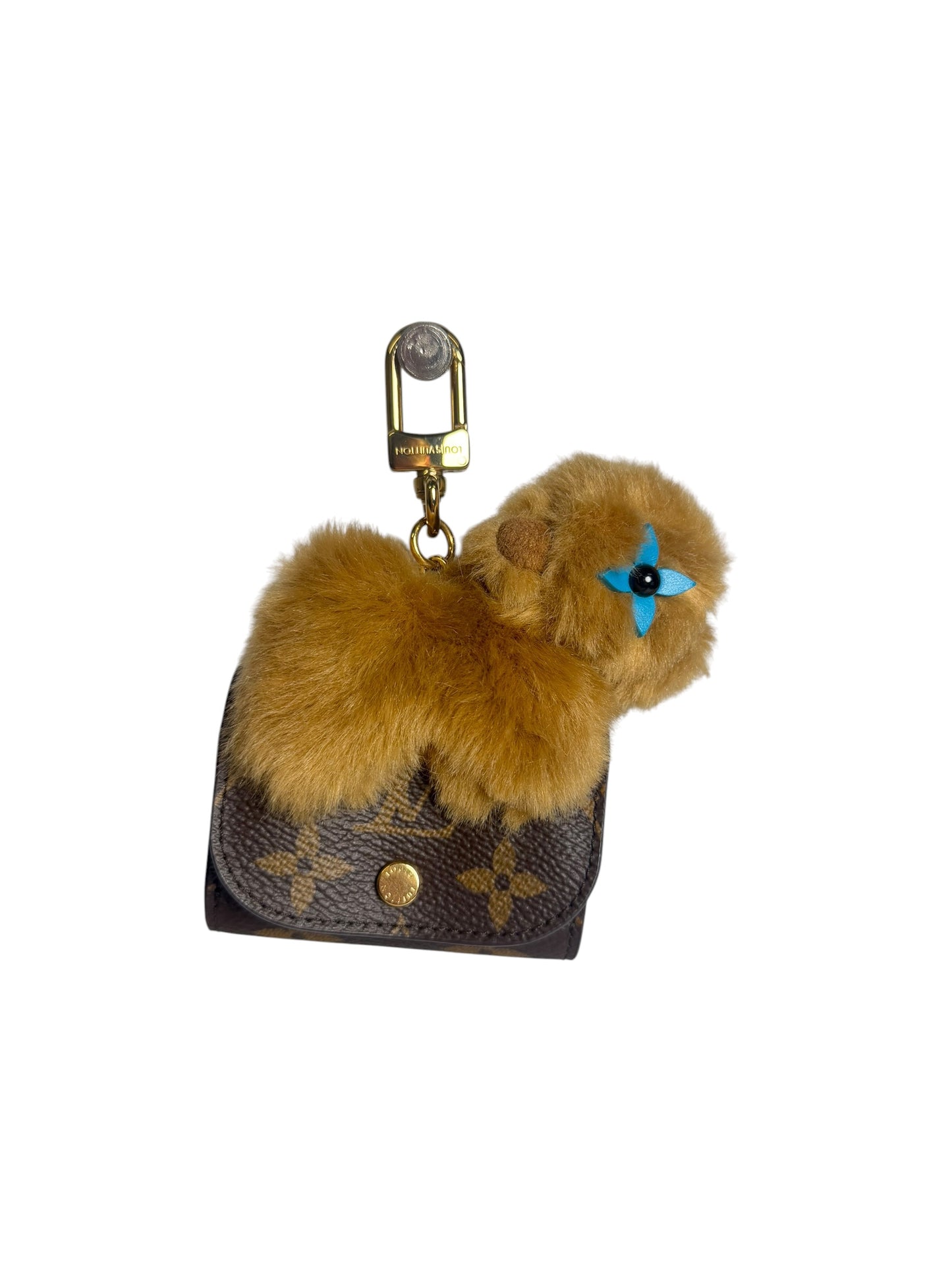 Louis Vuitton Monogram Puppy Dog Bag Charm T7057