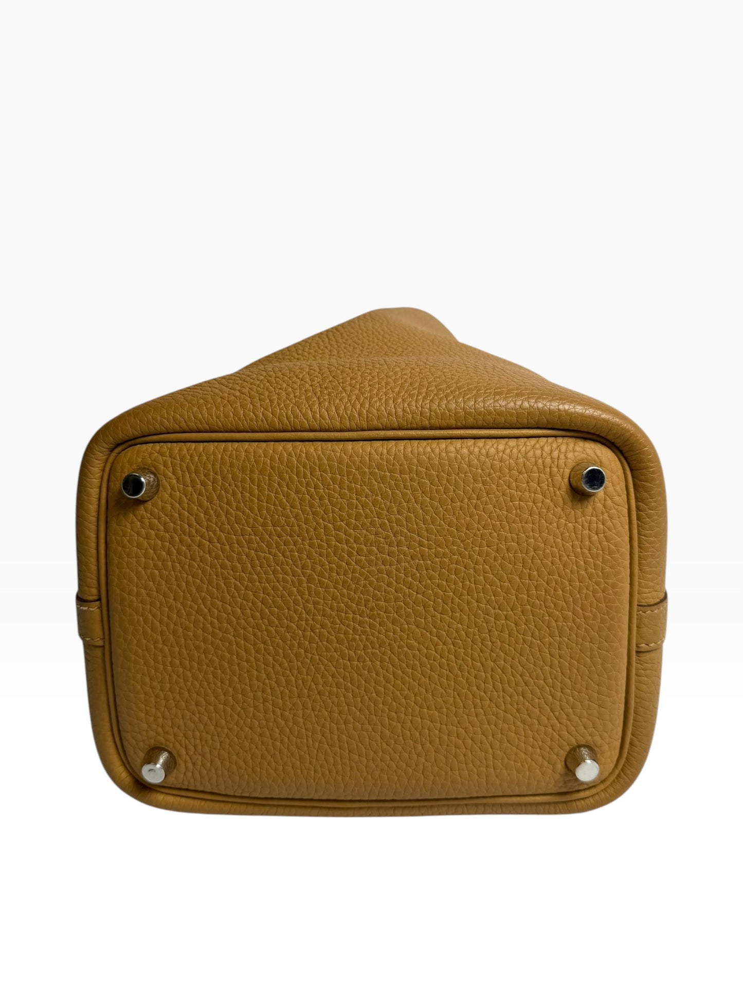Hermes Picotin 18 Biscuit GHW