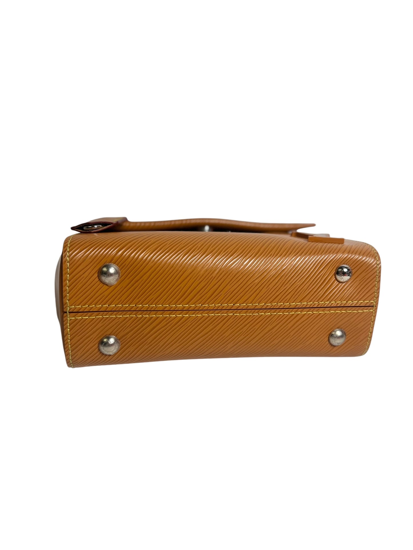 Louis Vuitton Epi Leather Cluny Top Handle Bag Brown T8624