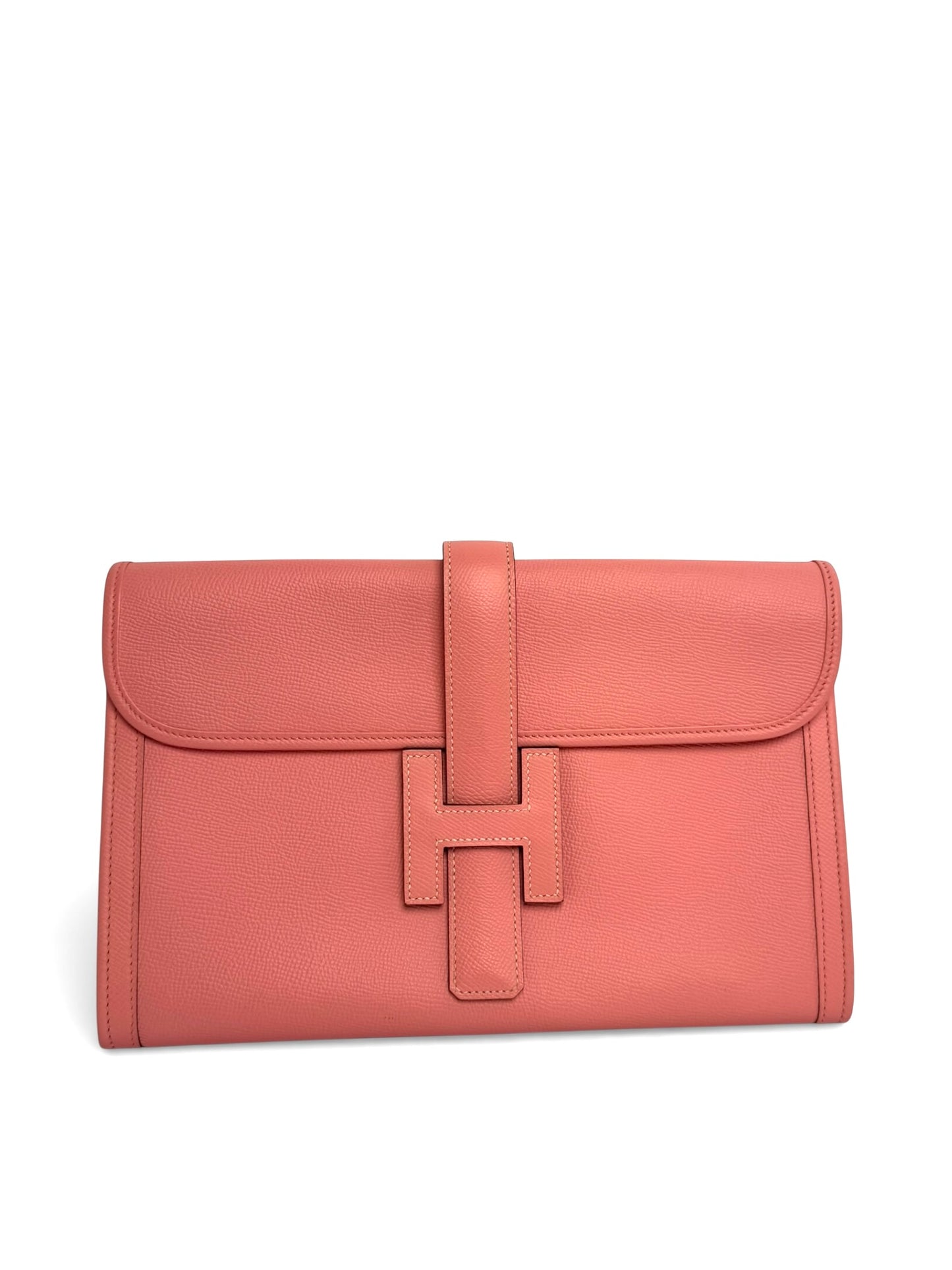 Hermes Pink Jige Clutch