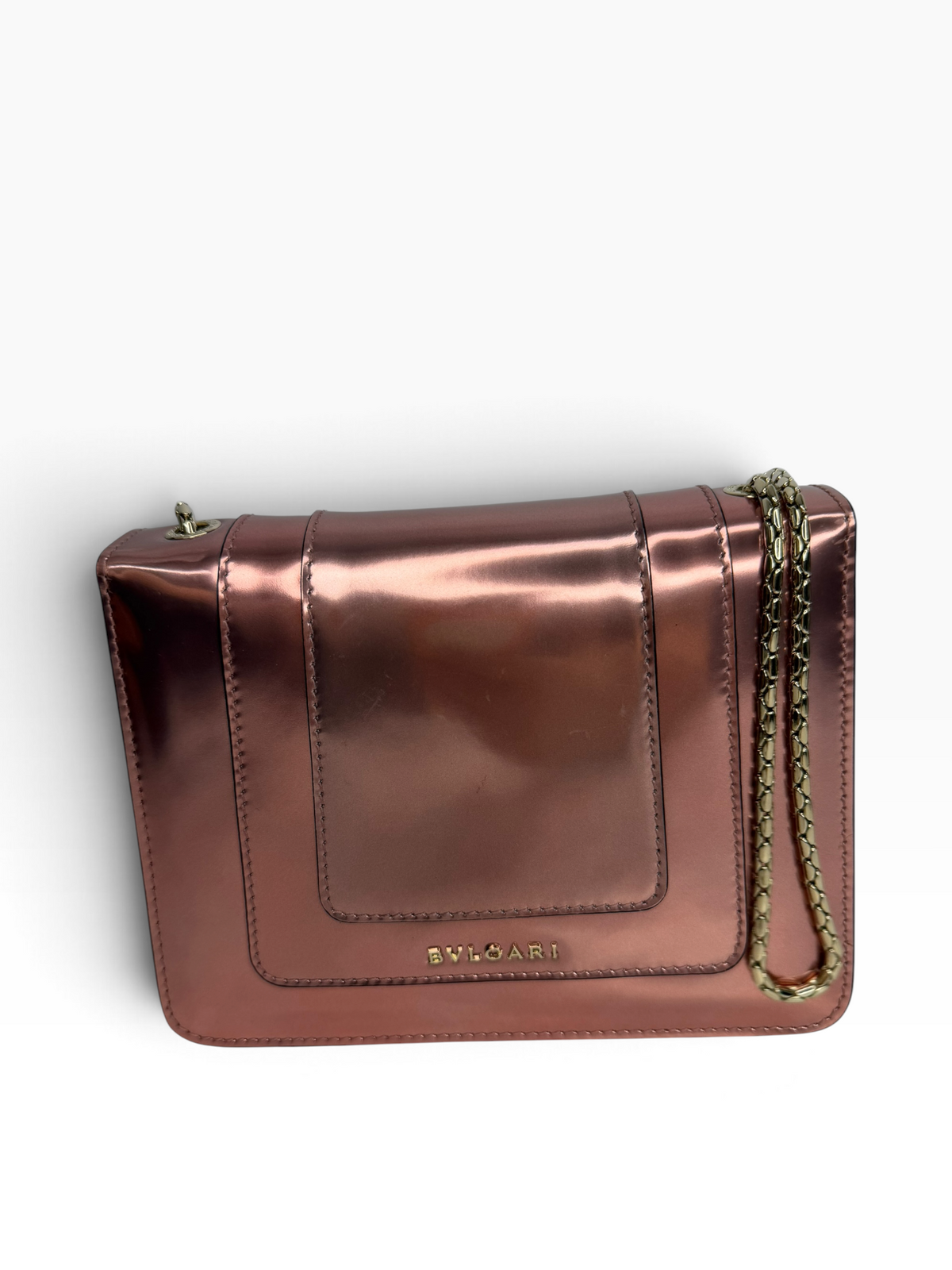 Bvlgari Iridescent Pink Serpenti Flap T8778