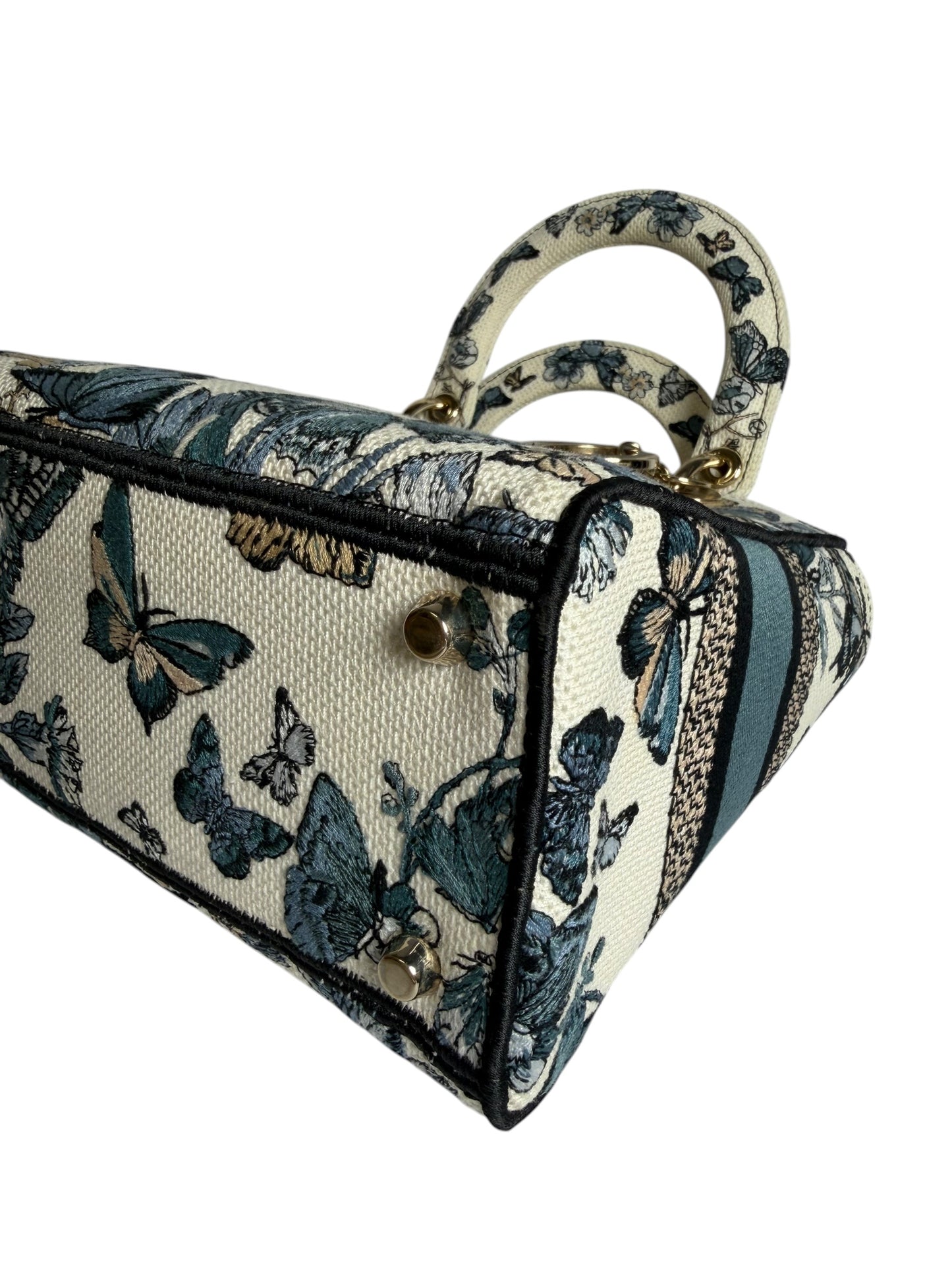 Christian Dior Butterfly Blue Canvas Lady