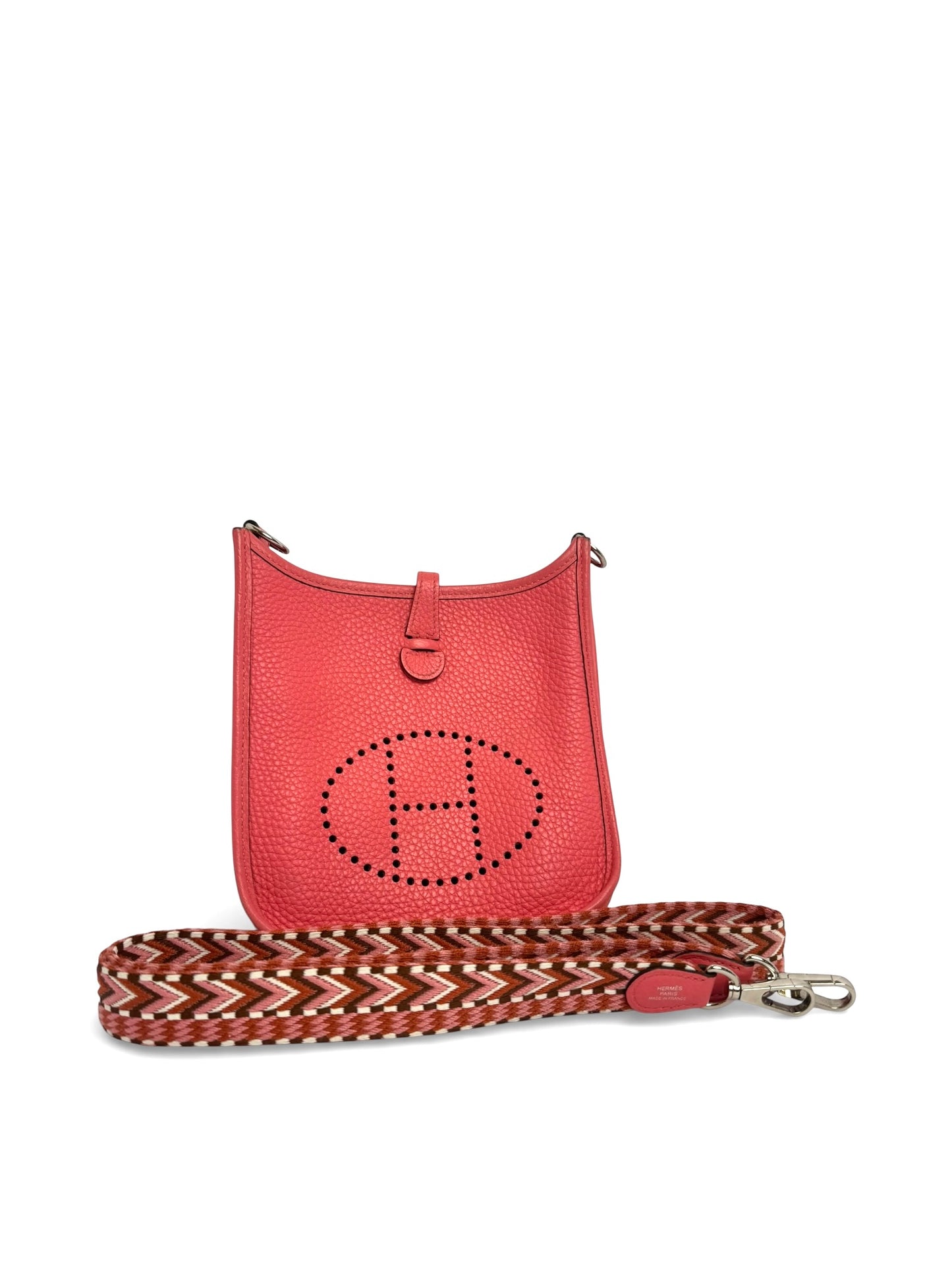 Hermes Evelyn Pink TPM Clemence Leather