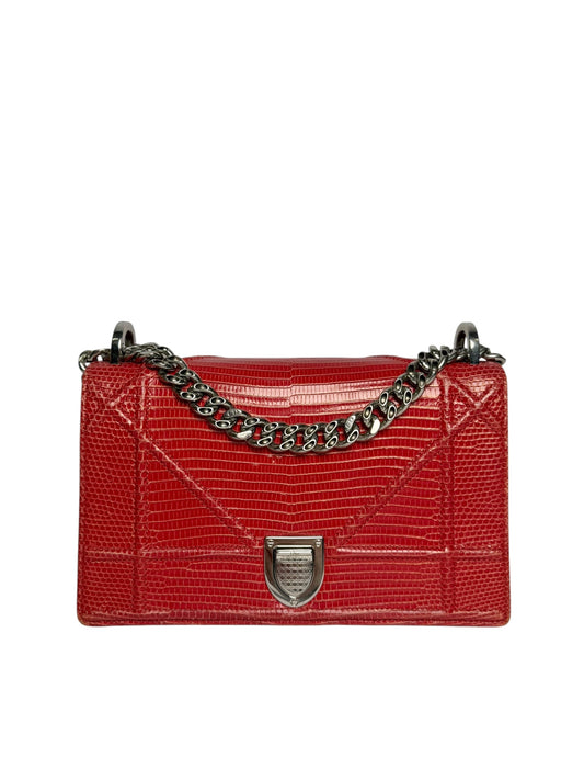 Christian Dior Diorama Red Lizard Small SHW T8112