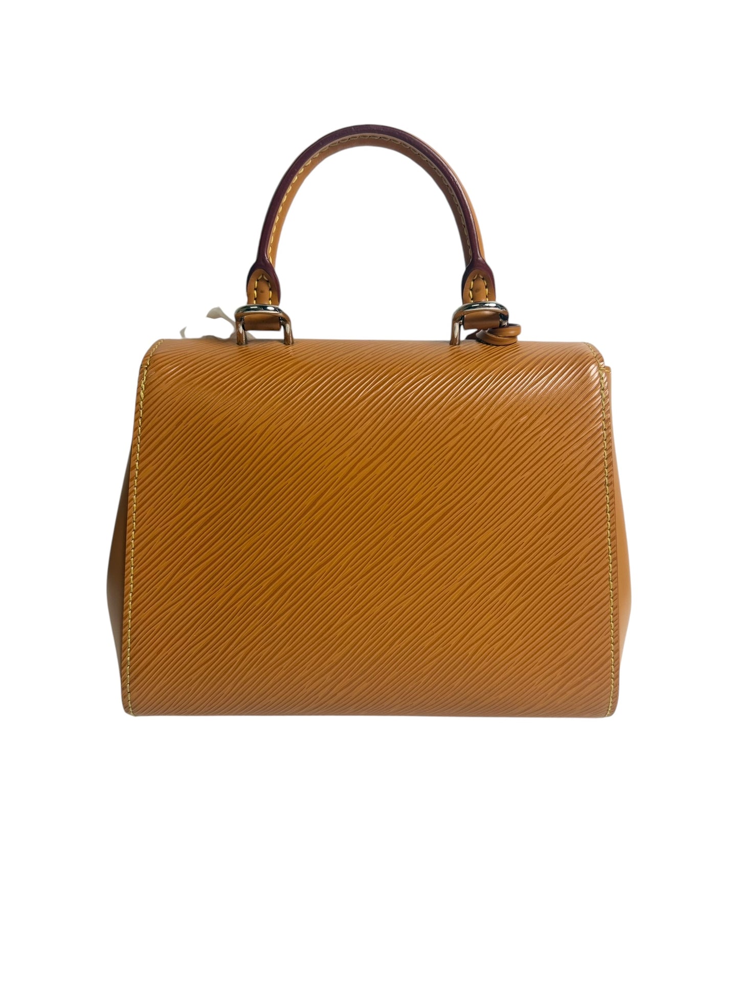 Louis Vuitton Epi Leather Cluny Top Handle Bag Brown T8624