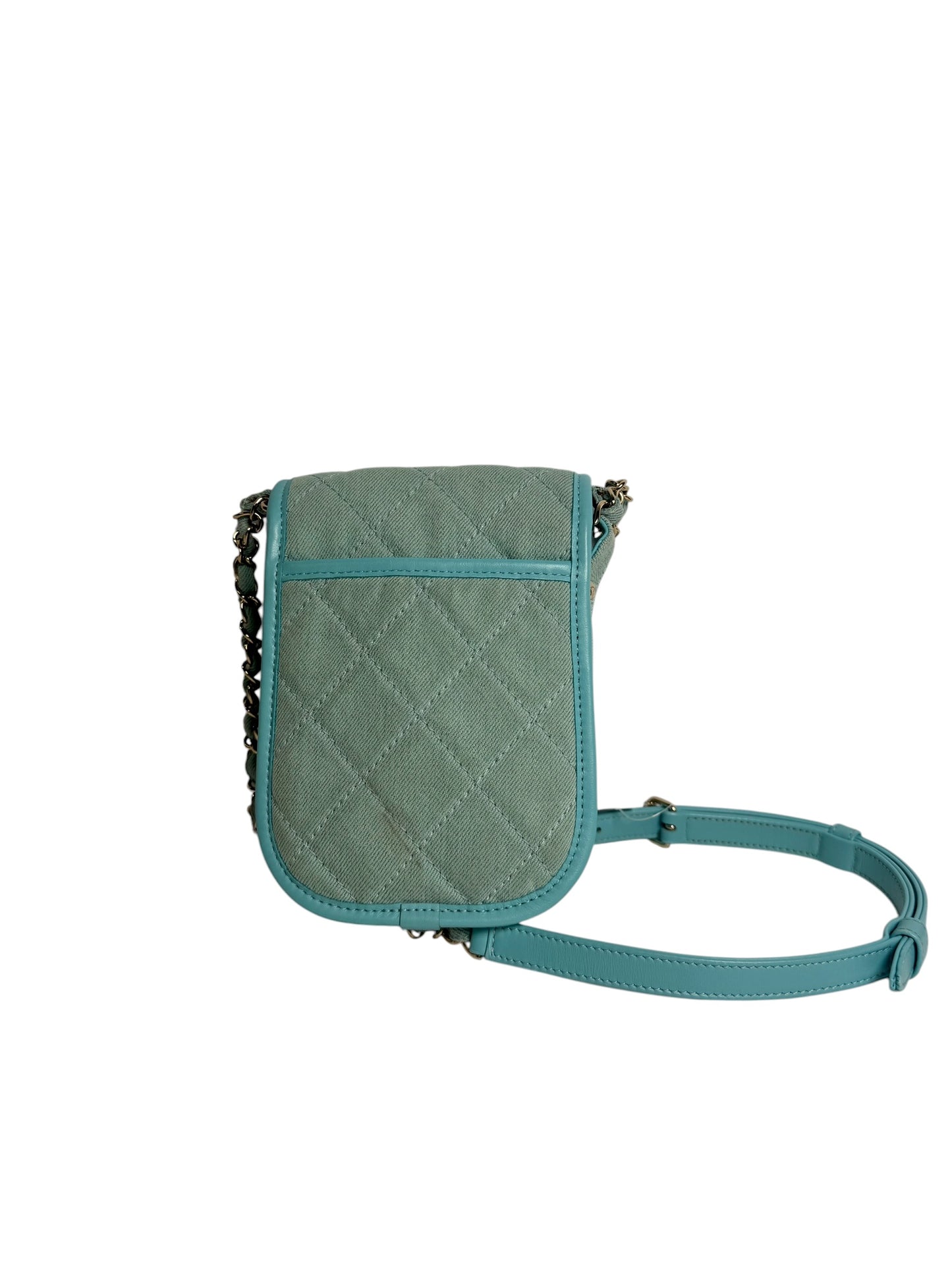 Chanel Denim Crossbody GHW T8109