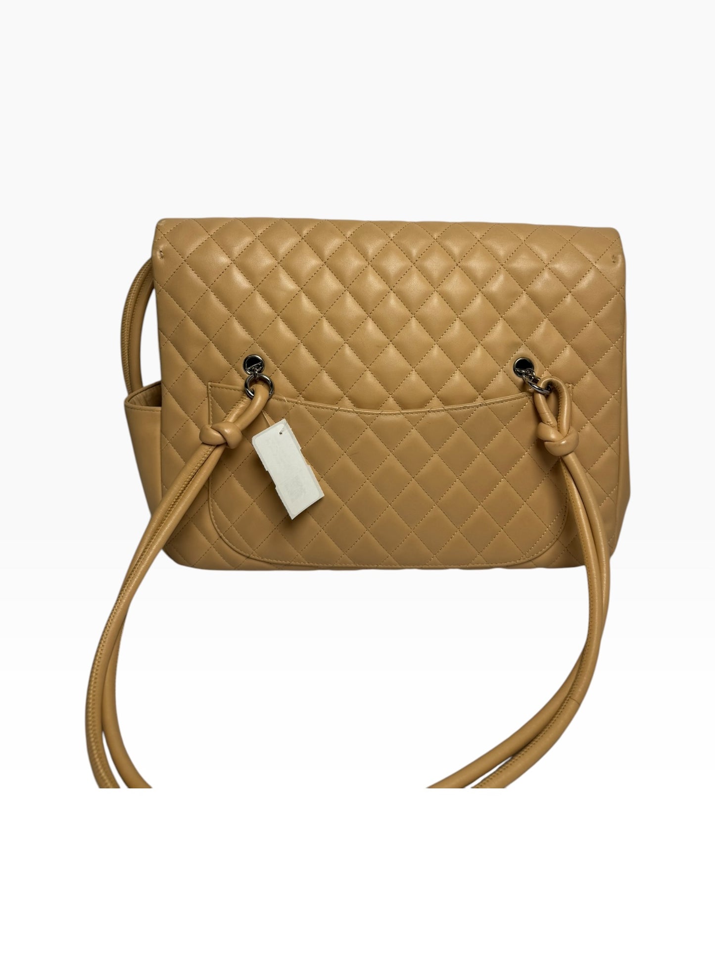 Chanel Cambon Flap Beige Black