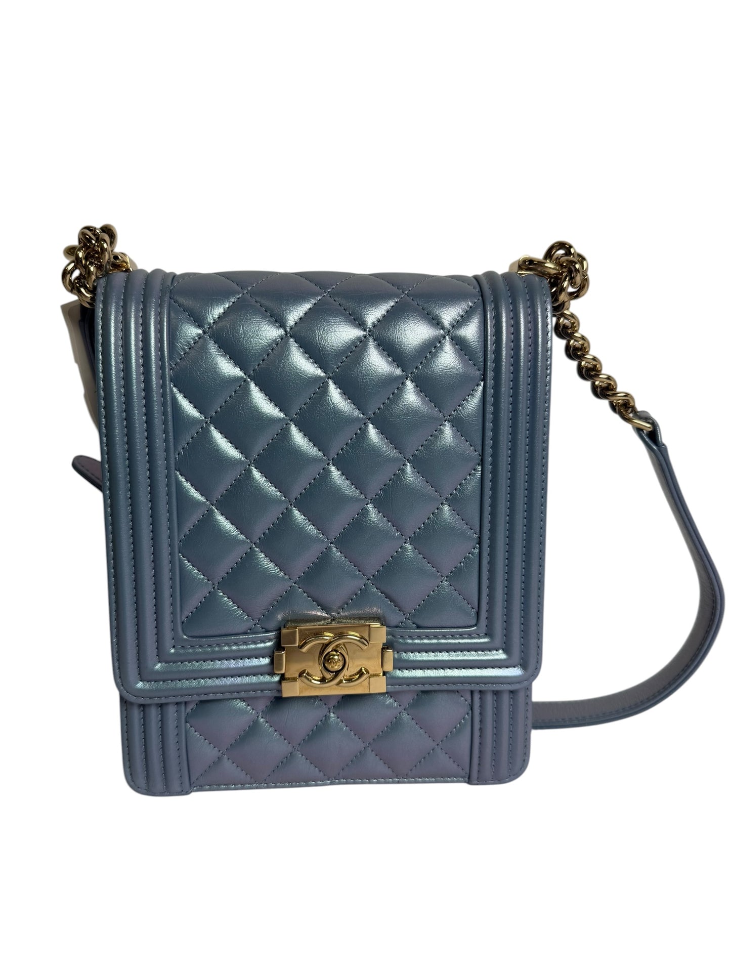 Chanel metallic NS boy