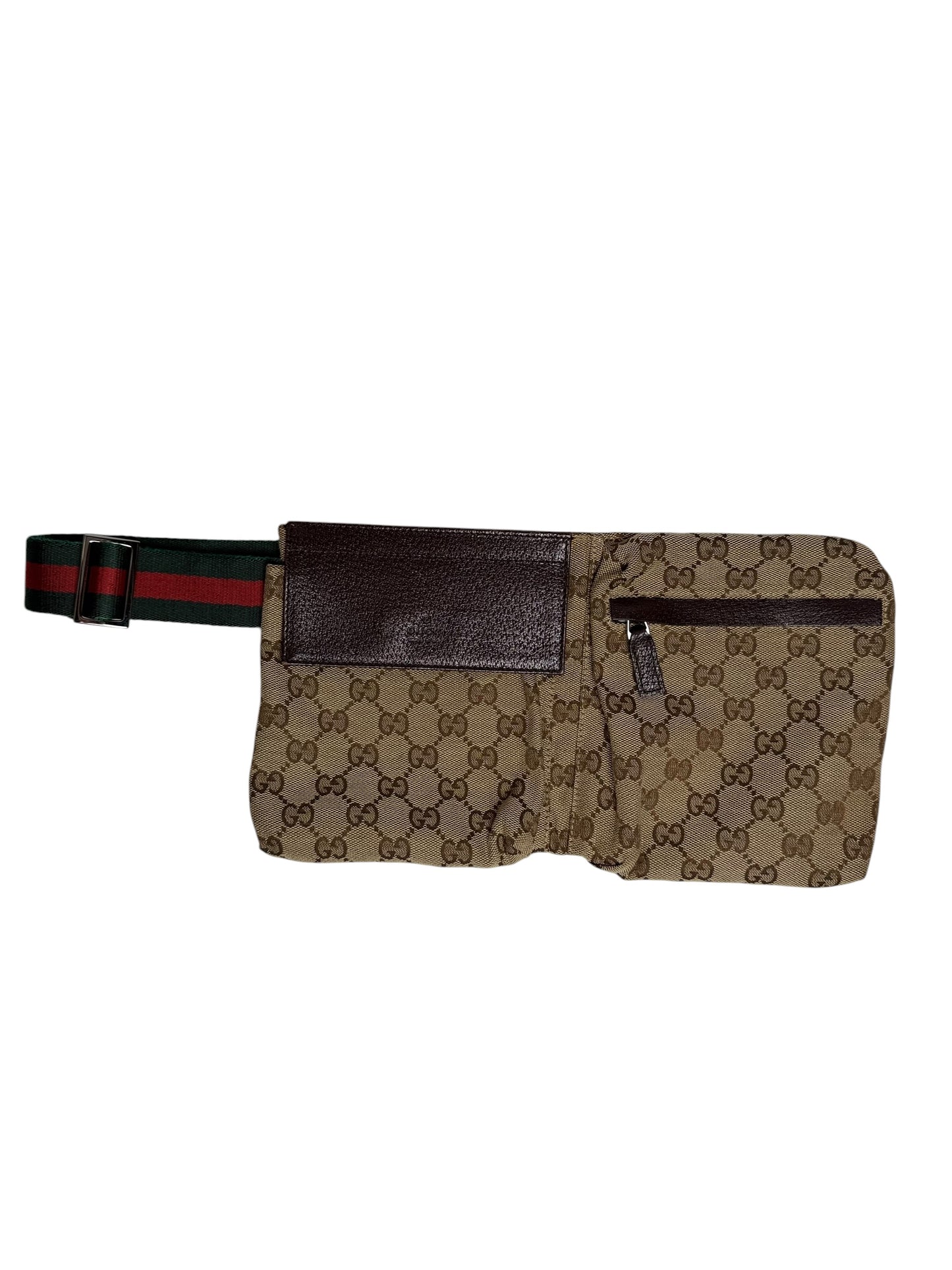 Gucci Brown Monogram Vintage Belt Bag T6869