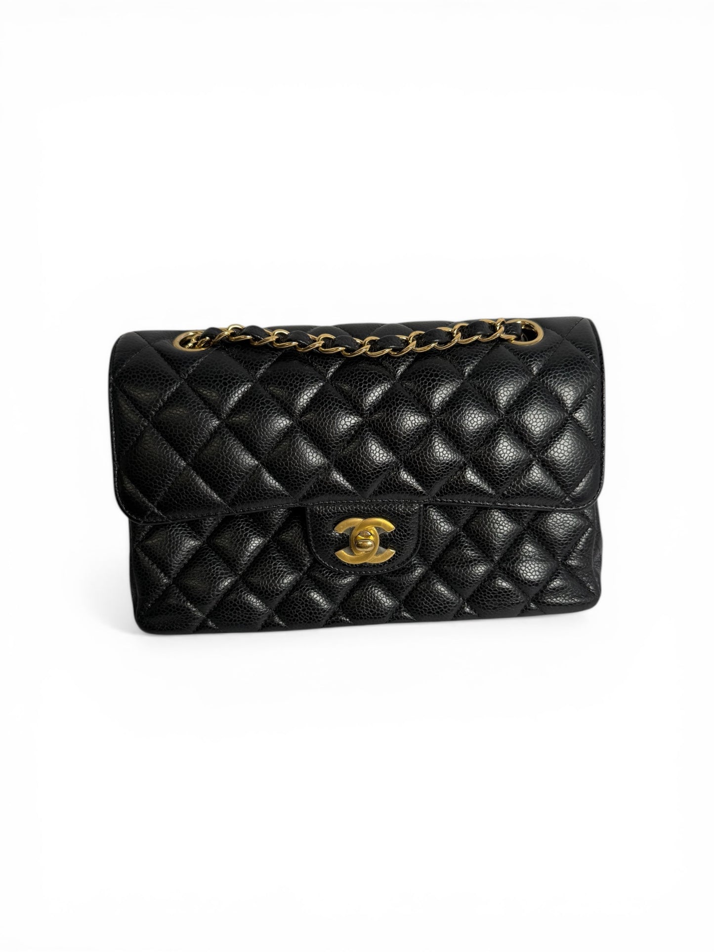 Chanel Black Caviar Small Double Flap GHW