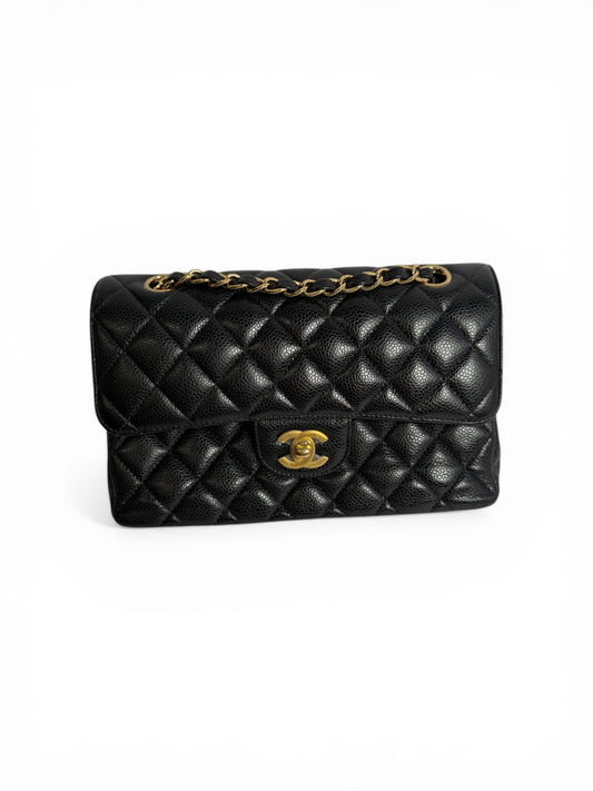 Chanel Black Caviar Small Double Flap GHW