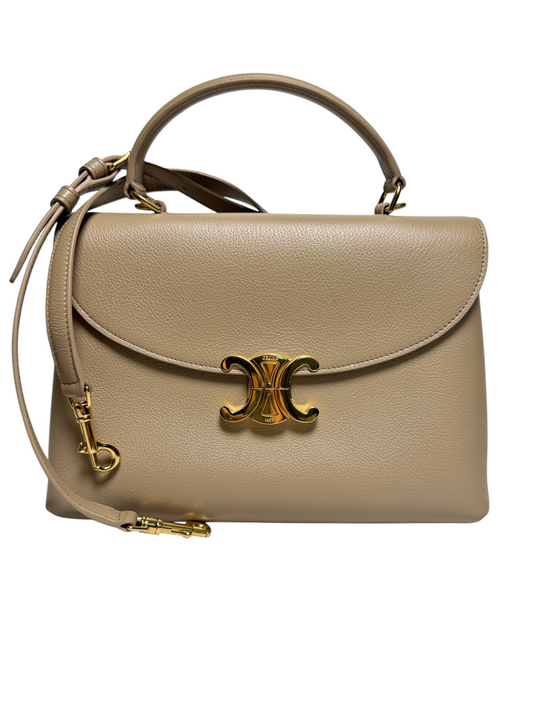 Celine Top Handle Nude GHW T8010