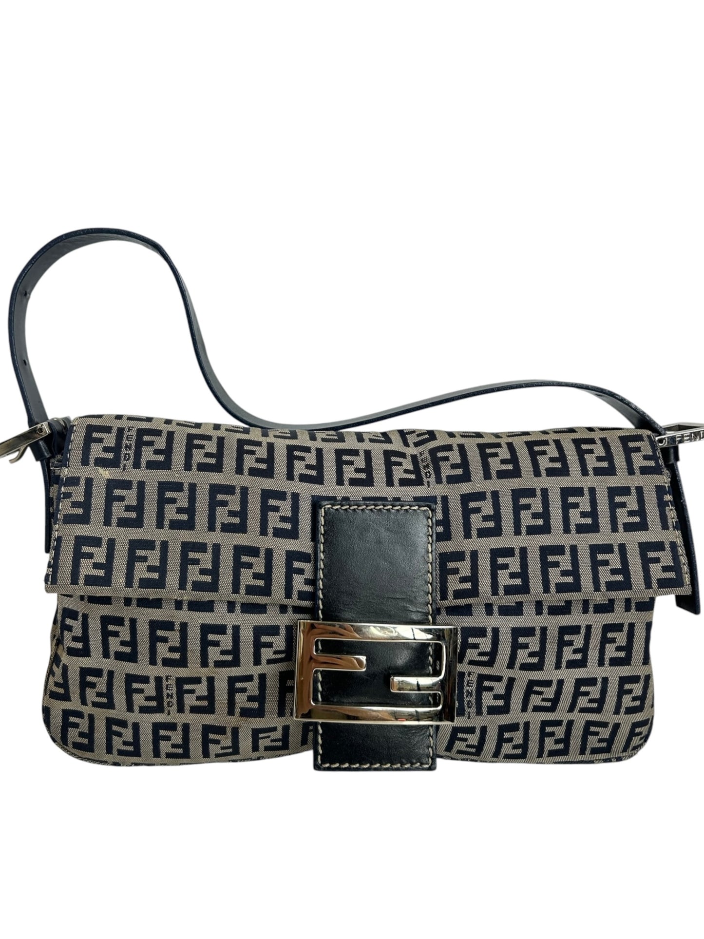Fendi Blue Baguette Shoulder T8503