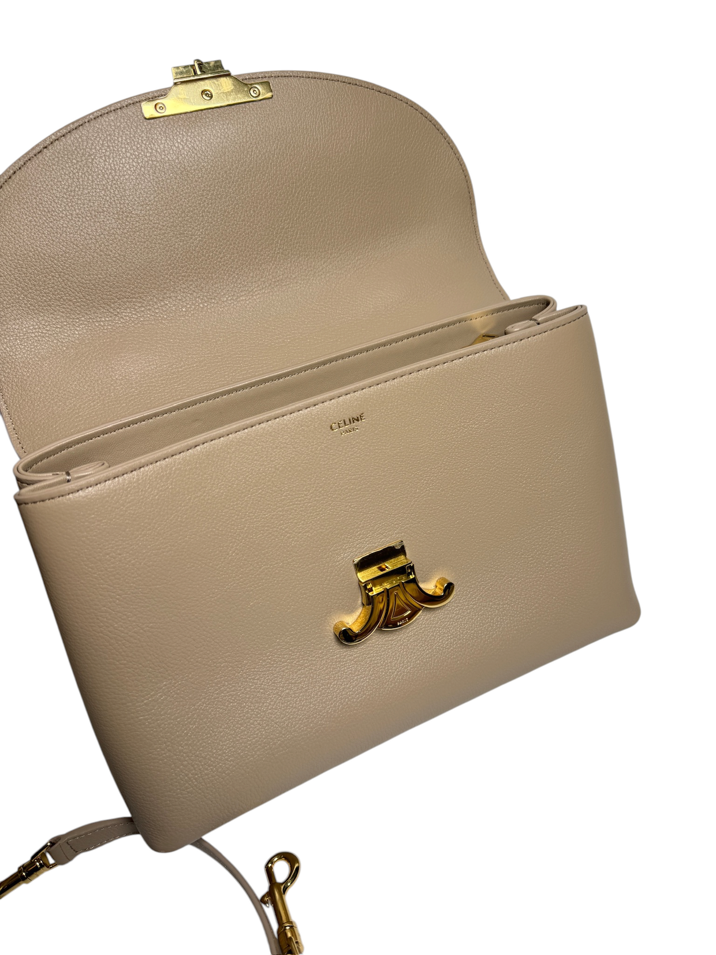 Celine Top Handle Nude GHW
