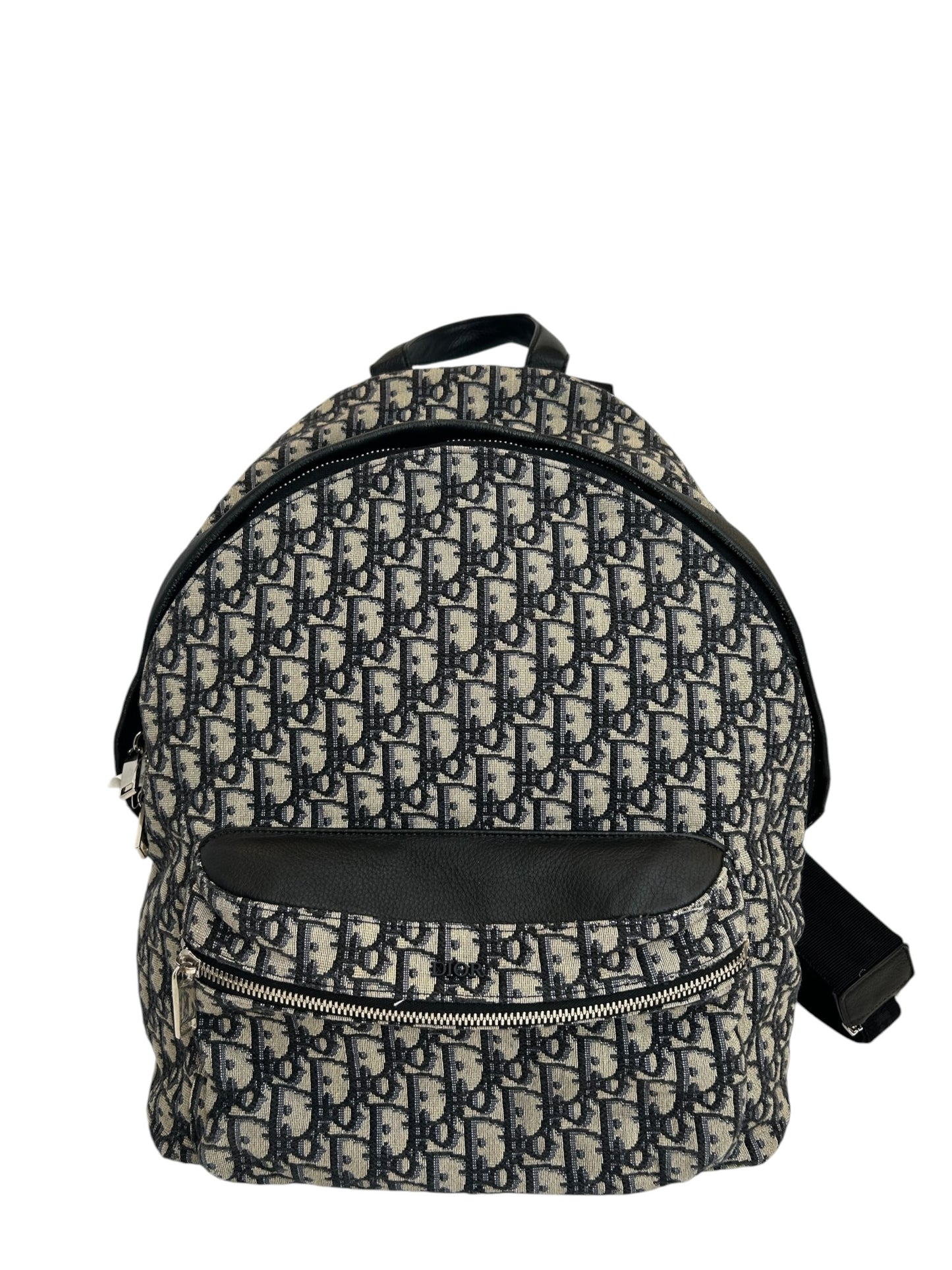 Dior Navy Monogram Oblique Backpack T7515