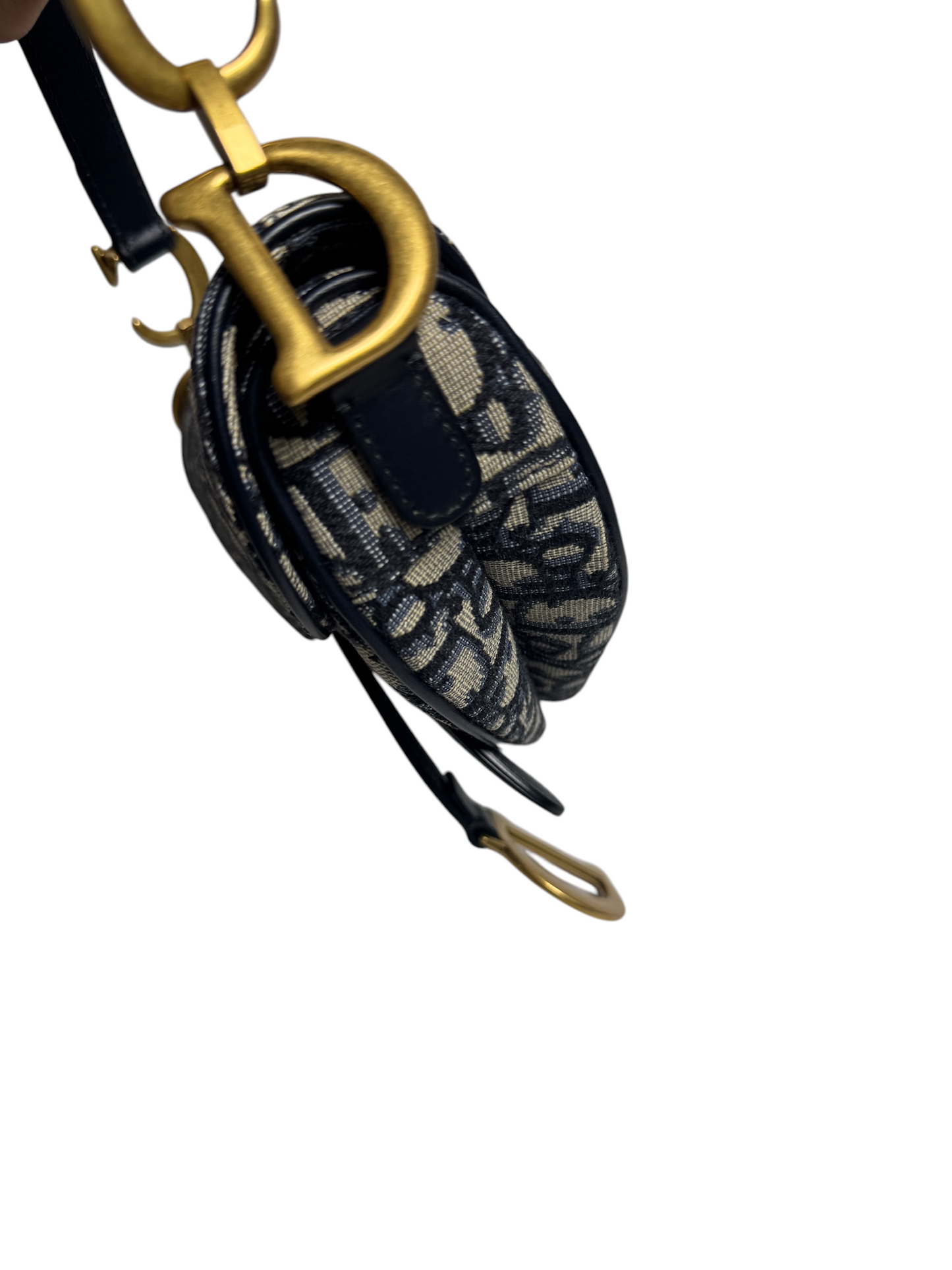 Christian Dior Small Saddle Monogram Blue