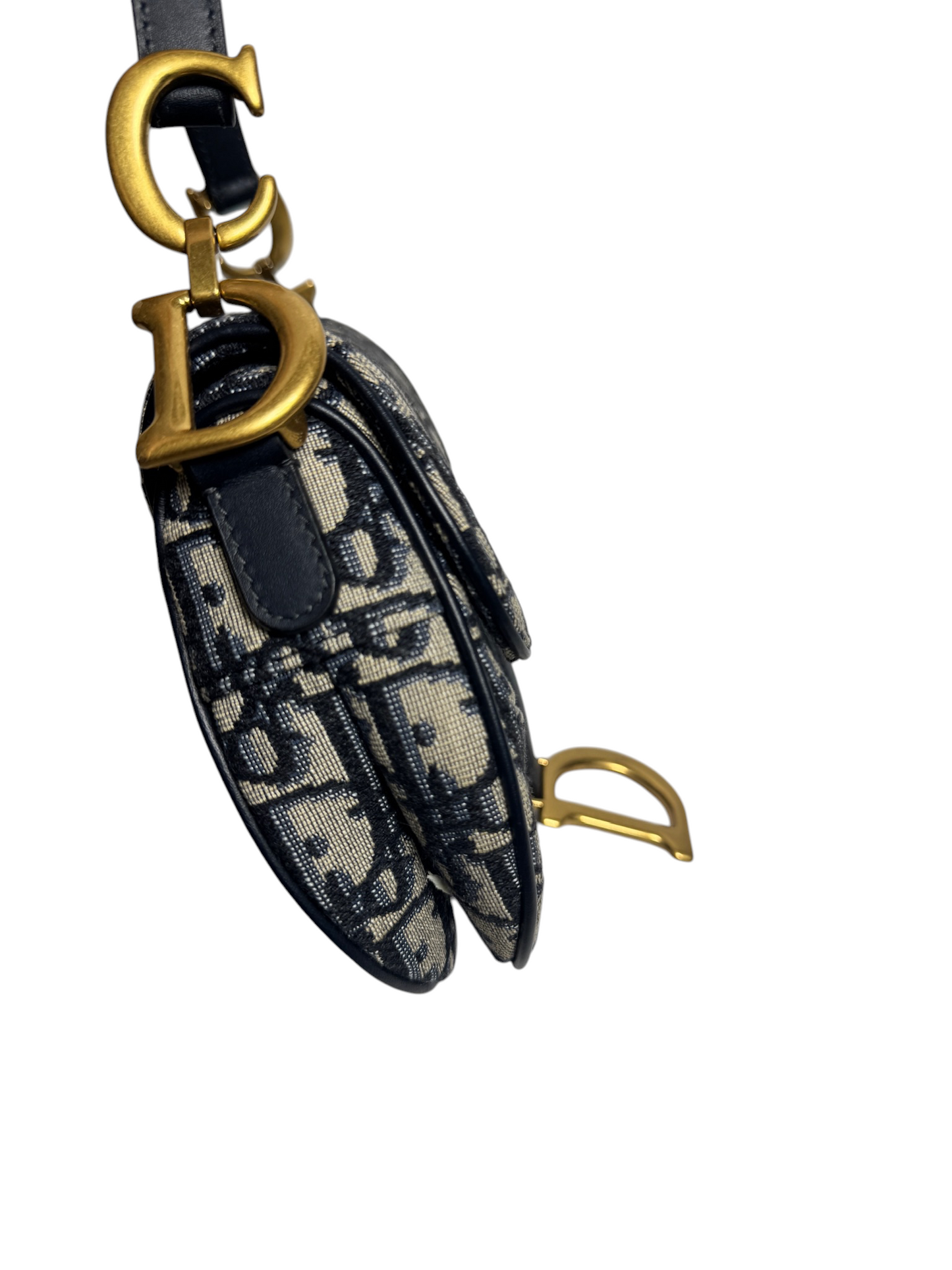 Christian Dior Small Saddle Monogram Blue