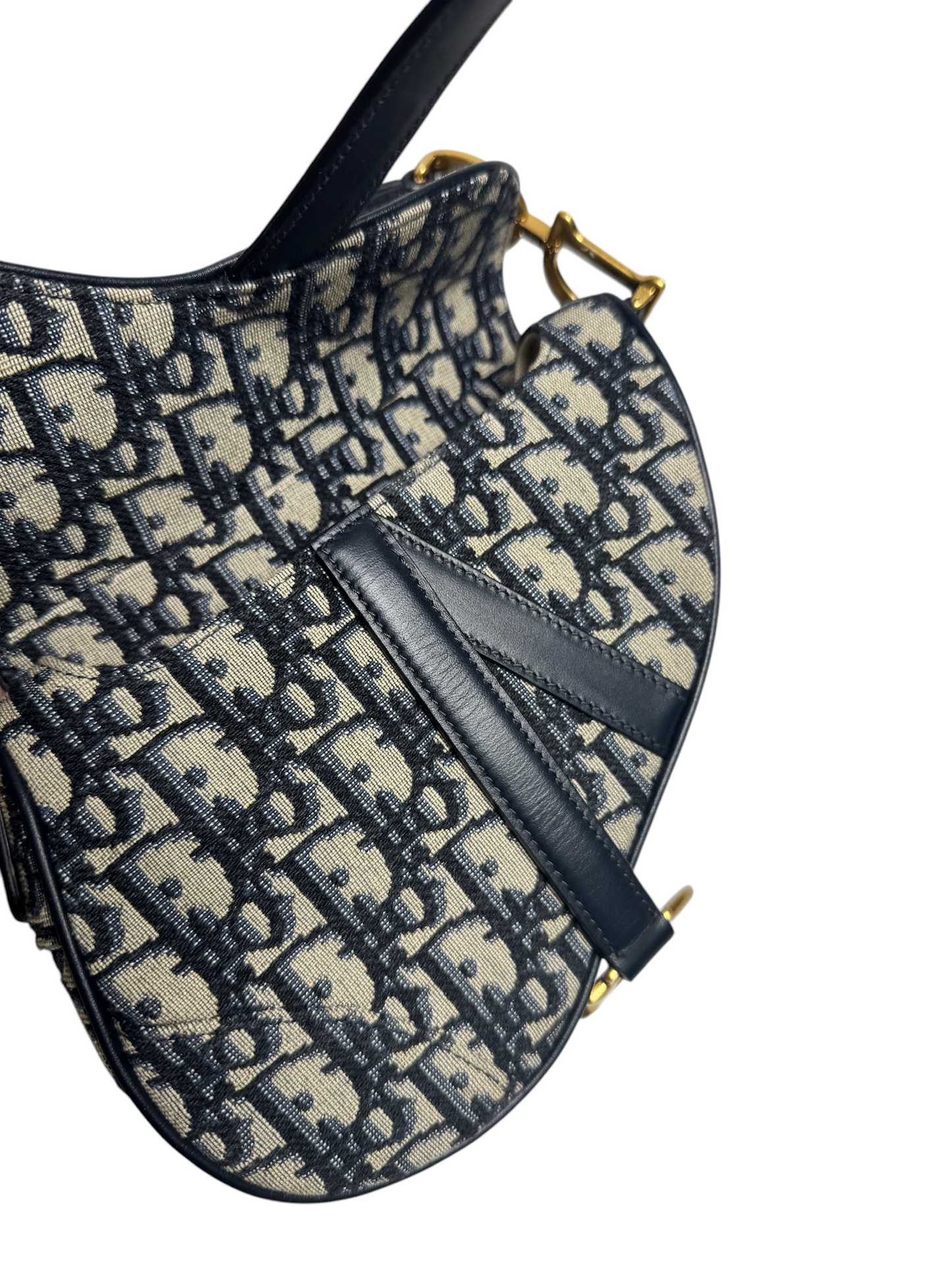 Christian Dior Small Saddle Monogram Blue