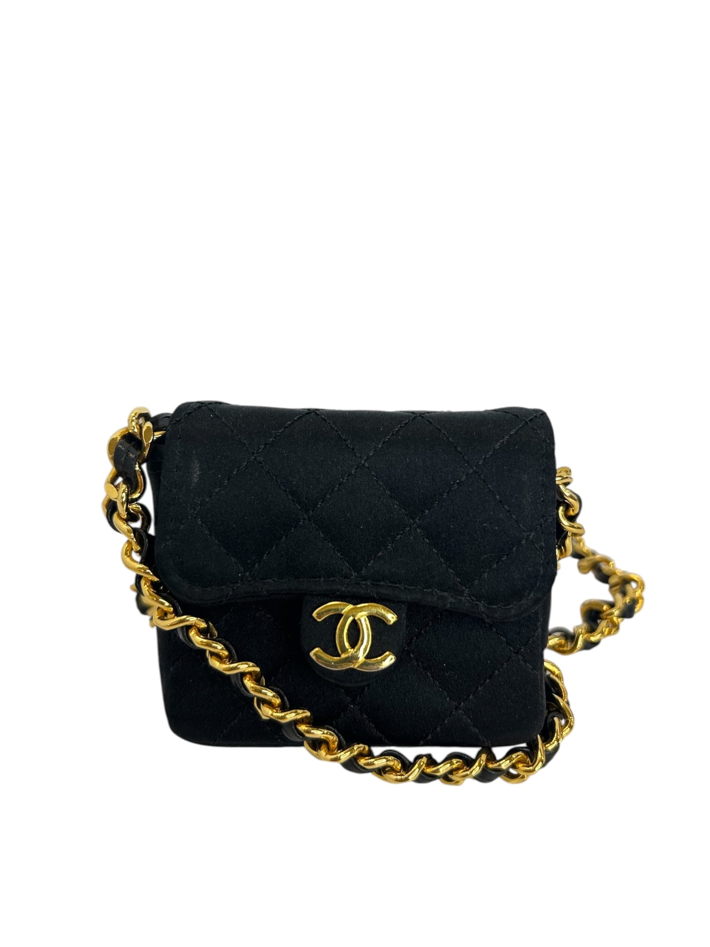 Chanel Satin Micro Flap GHW T6998
