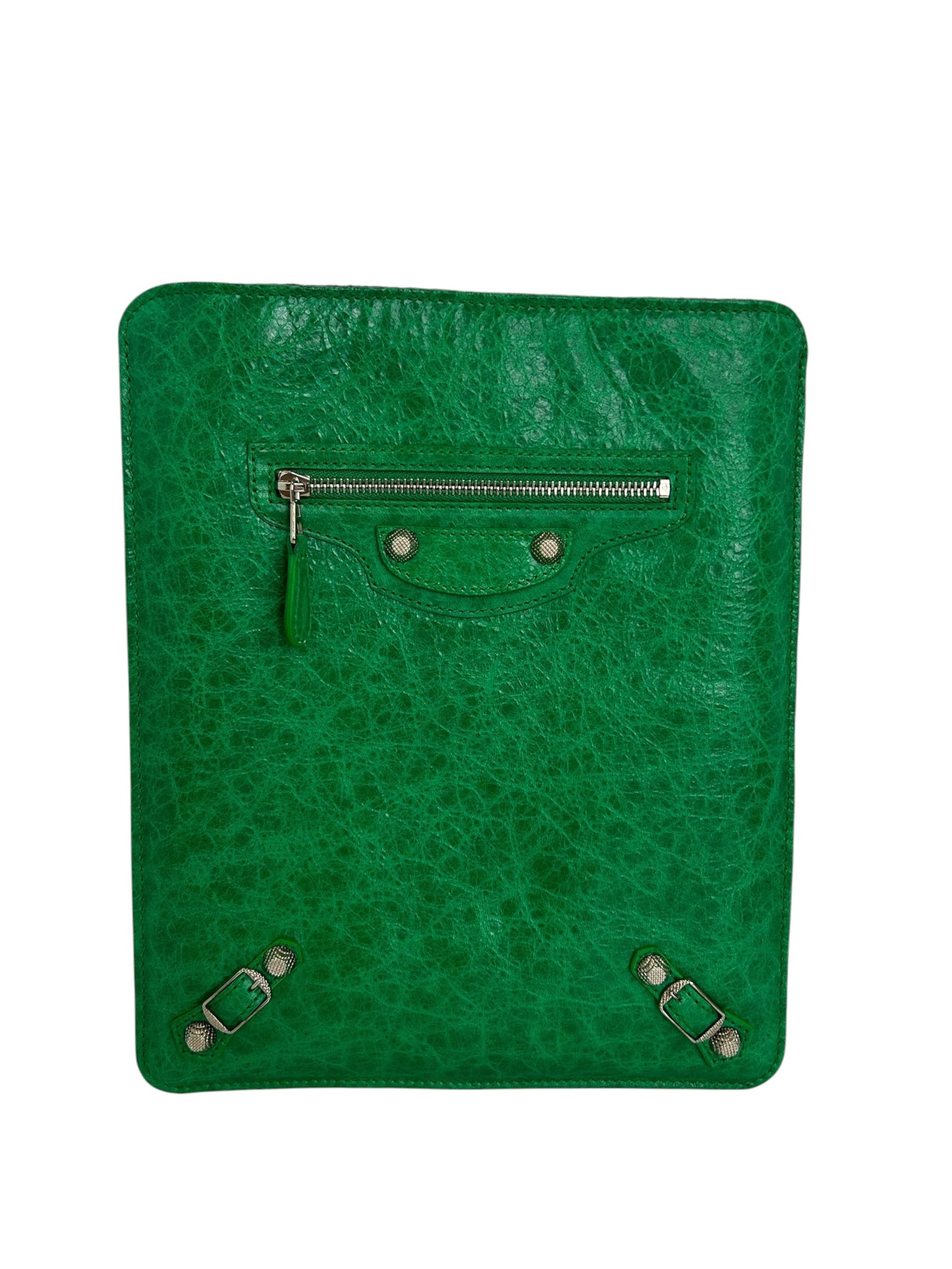 Balenciaga Green Tablet Sleeve SHW T8565