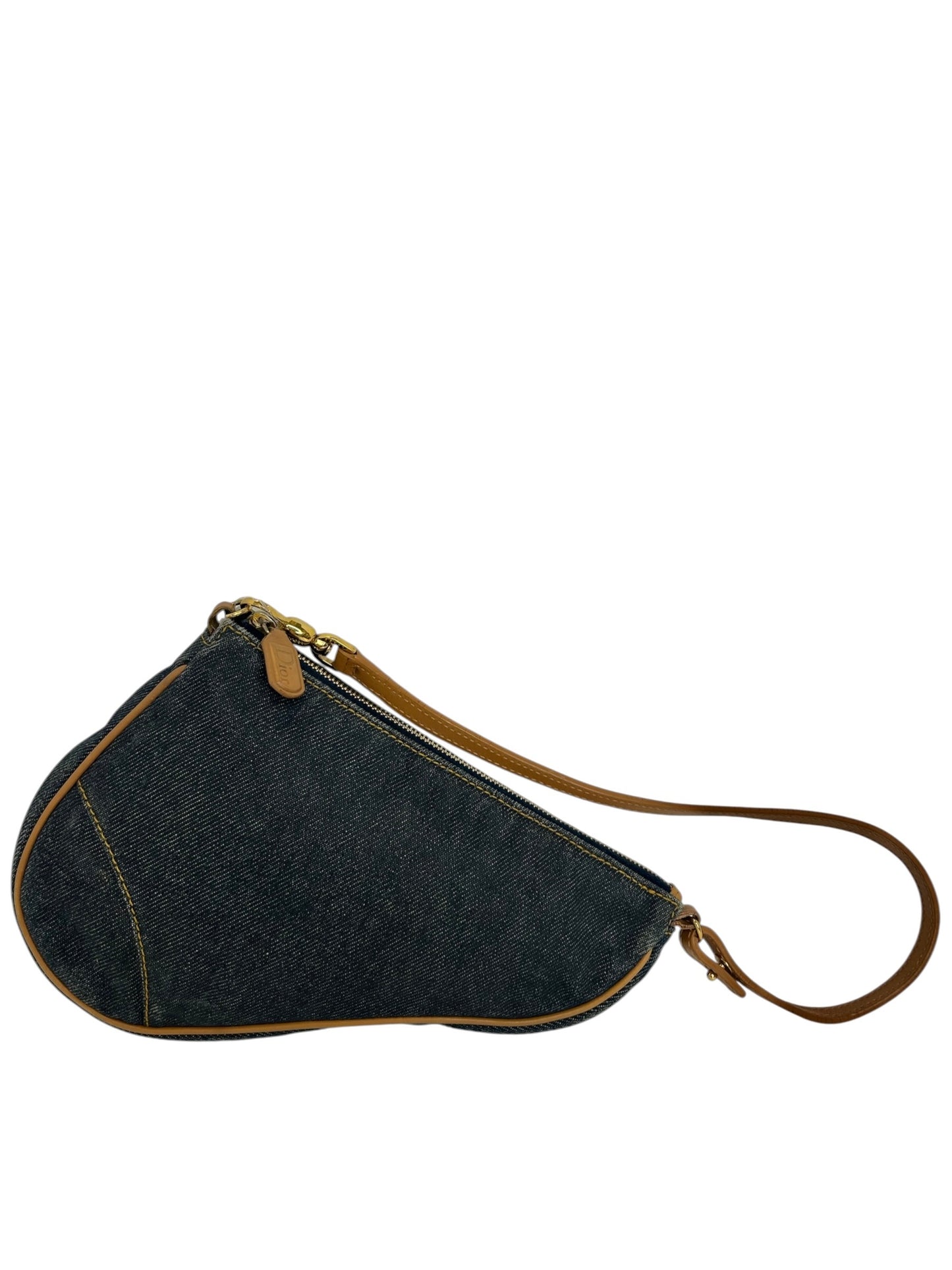 Christian Dior Mini Vintage Denim Saddle T8380