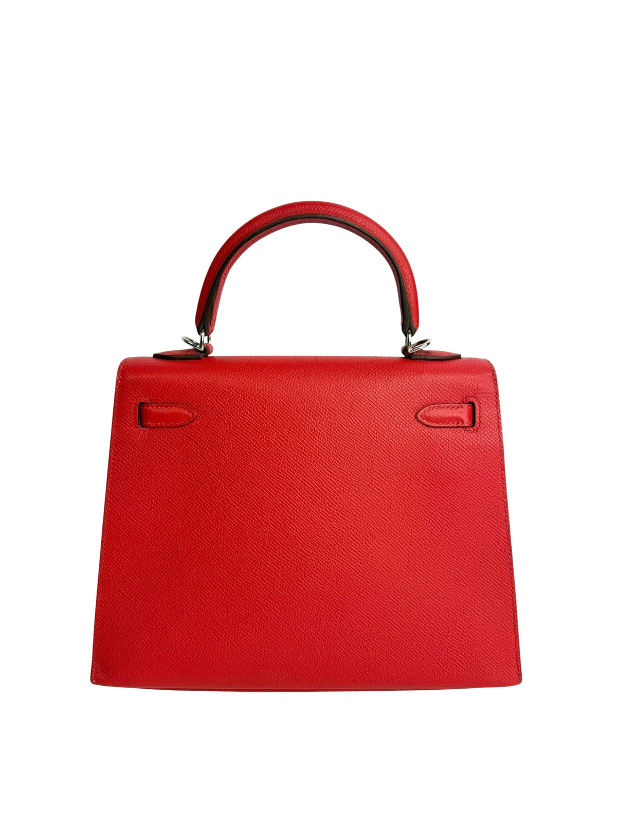 Hermes Epsom Kelly Sellier 25 Red Palladium Hardware T9094