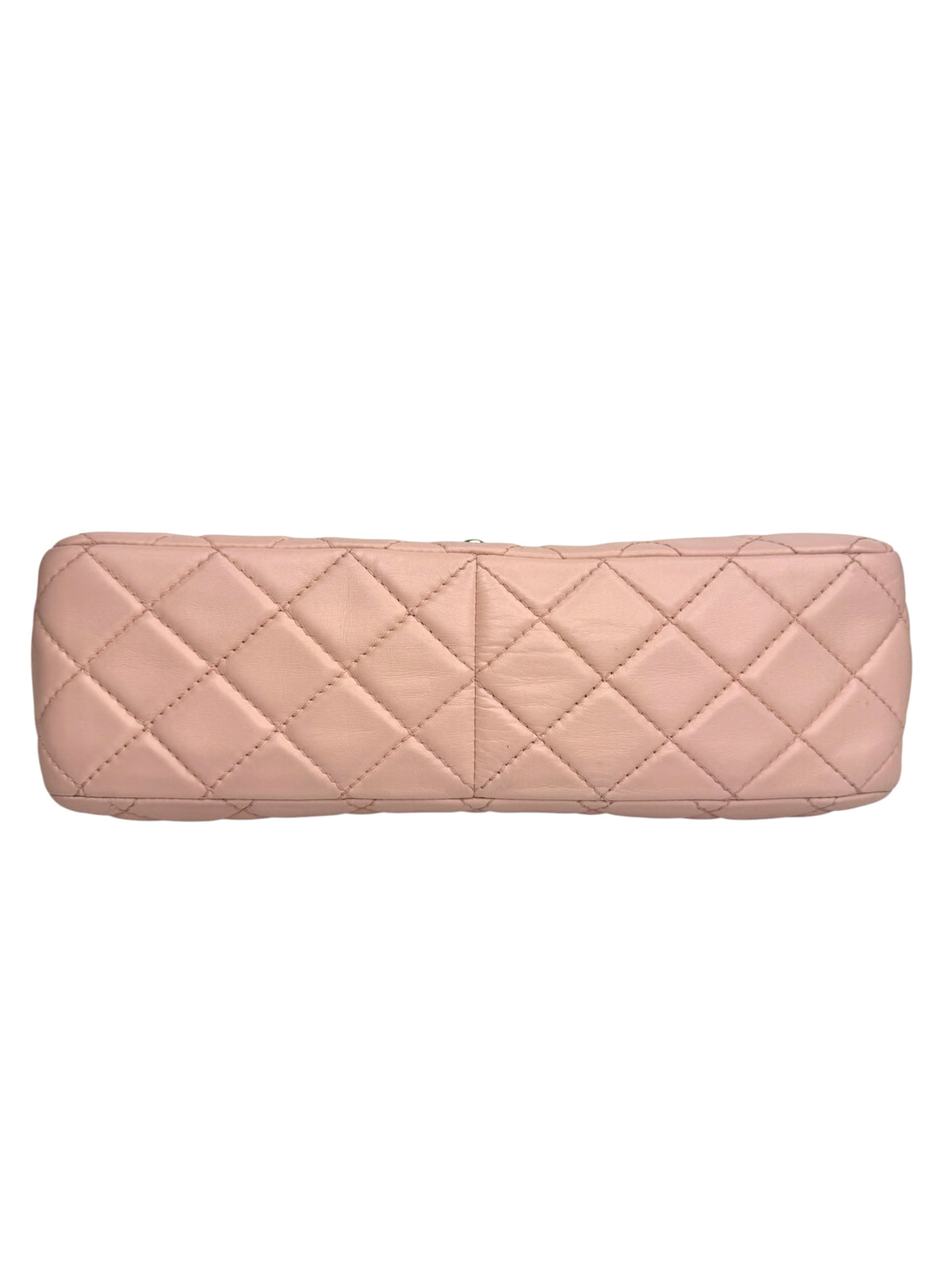 Chanel Light Pink Lambskin Jumbo Single Flap SHW T9373