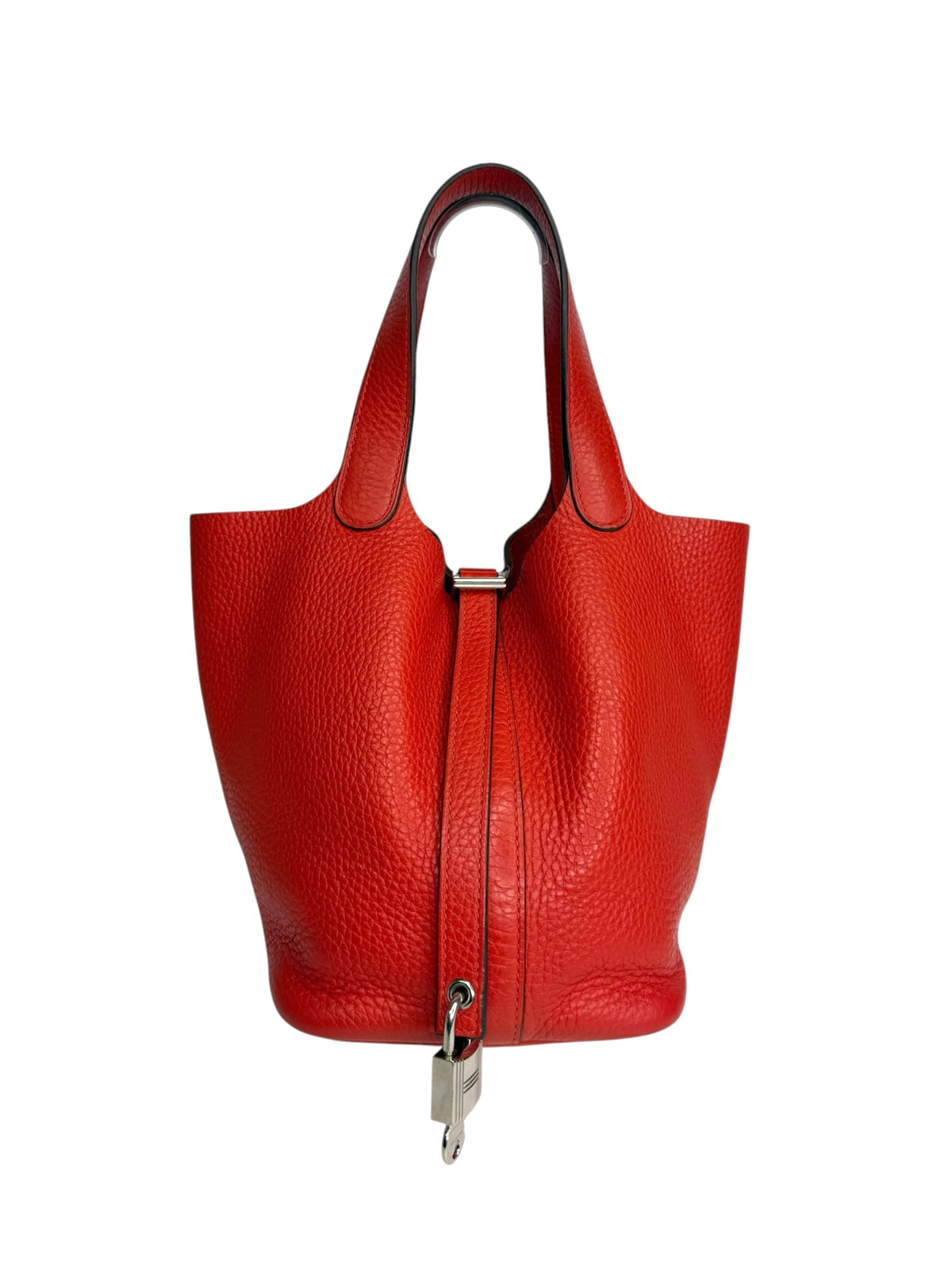 Hermes Picotin 18 Red Clemence Palladium Hardware T9437