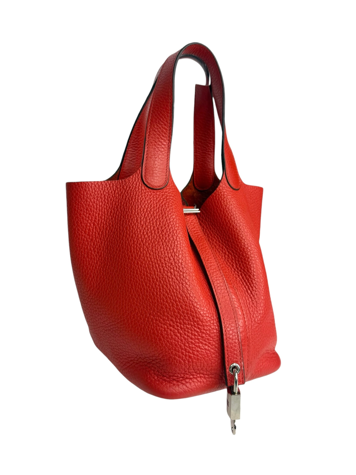 Hermes Picotin 18 Red Clemence Palladium Hardware T9437