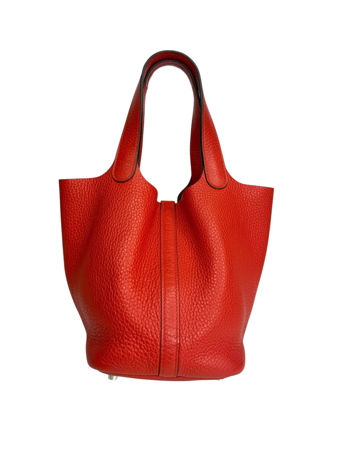 Hermes Picotin 18 Red Clemence Palladium Hardware T9437