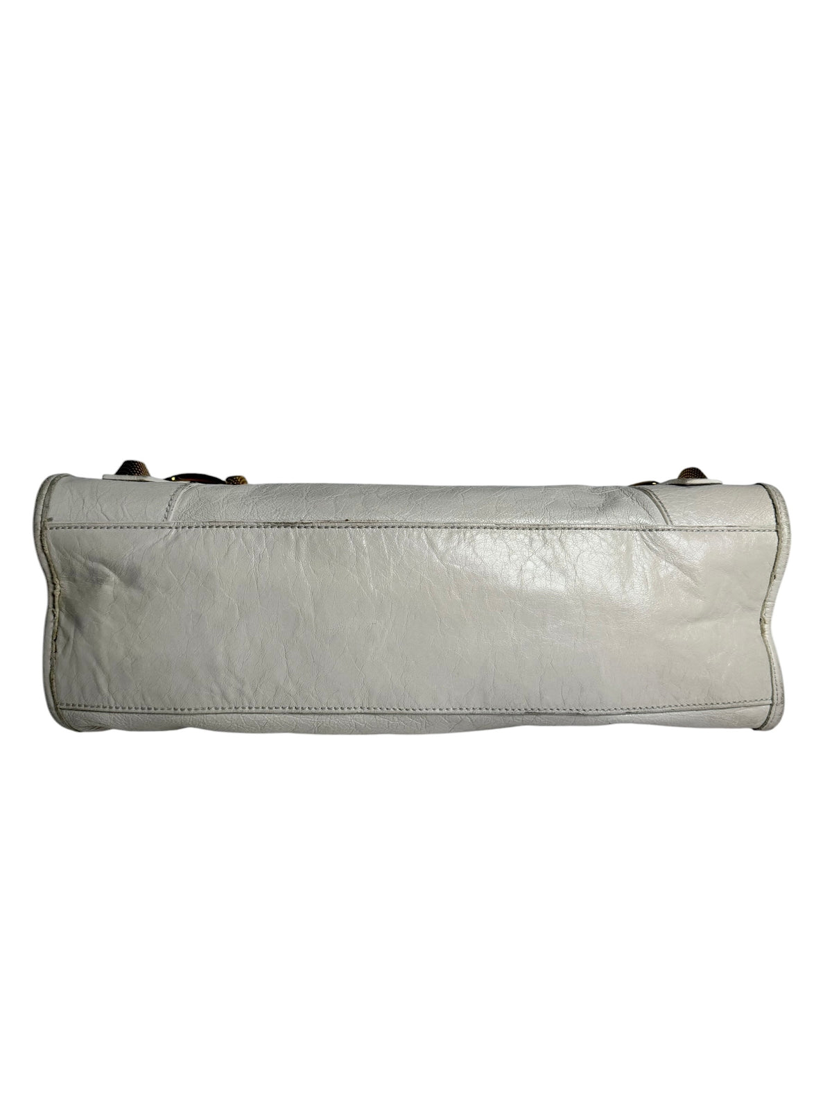 Balenciaga White City Bag Giant Gold Hardware T7260