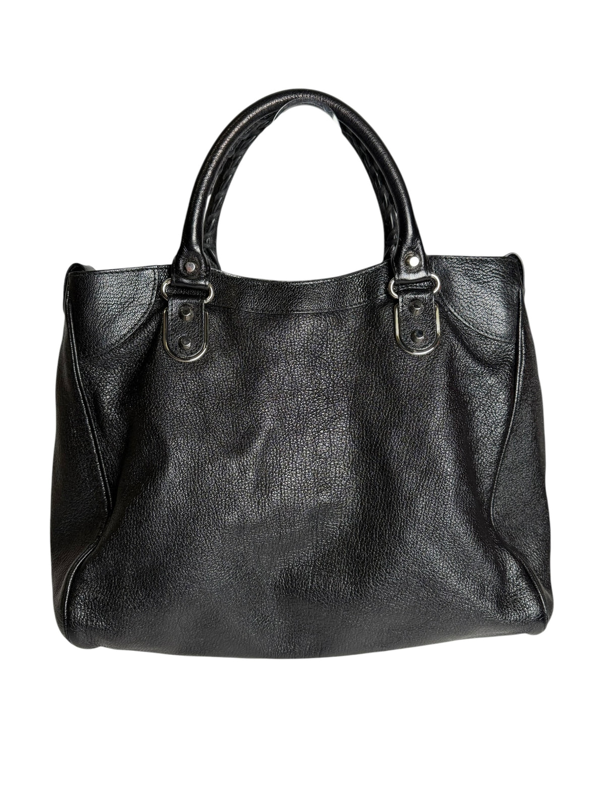 Balenciaga Black Metallic Edge Silver Velo T7261