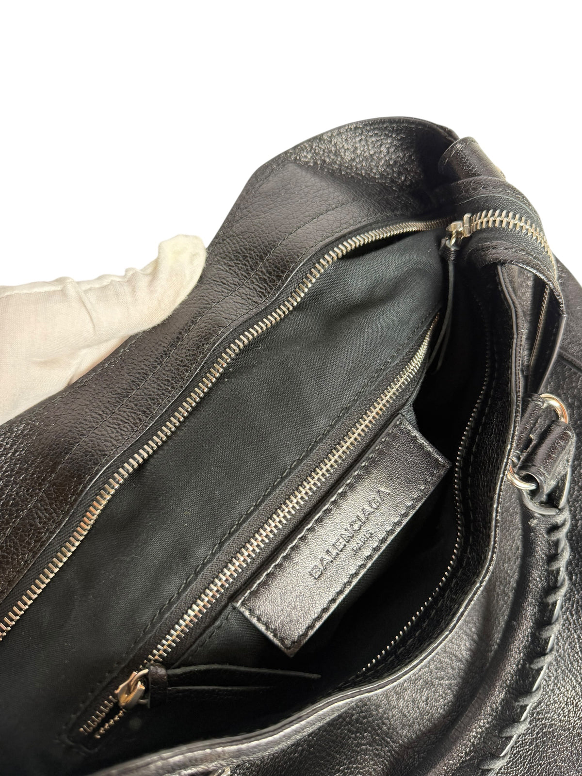 Balenciaga Black Metallic Edge Silver Velo T7261