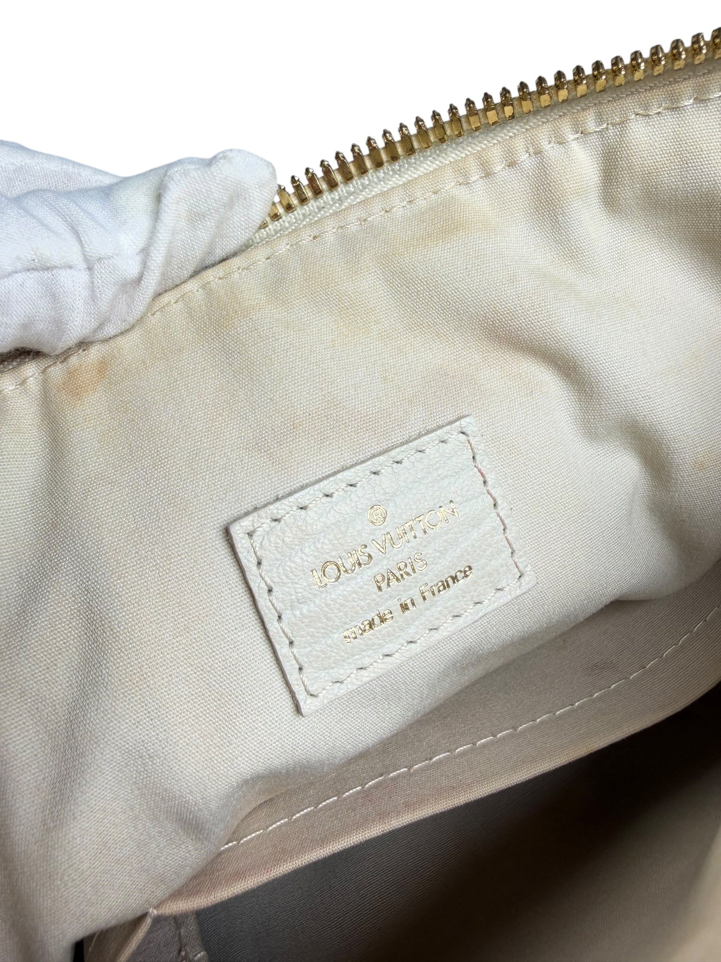 Louis Vuitton White Denim Tote T5865