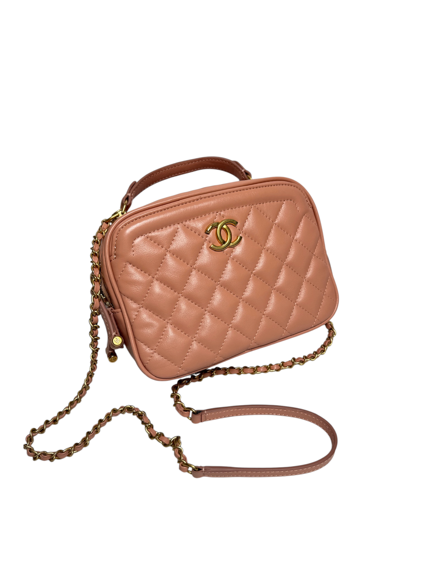Chanel Top Handle Camera Bag Crossbody GHW