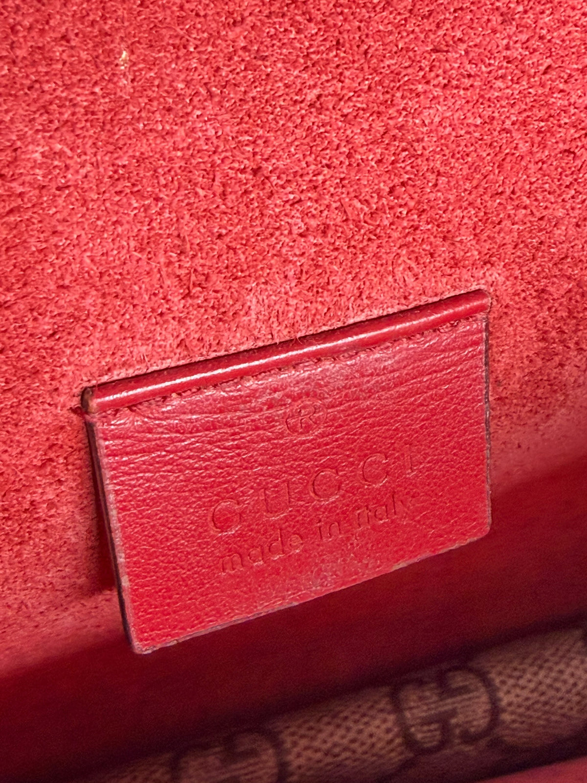 Gucci GG Supreme Dionysus Mini Monogram Red Suede T7500