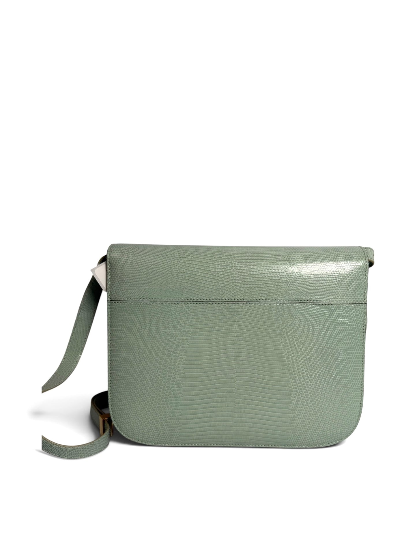 Celine Box Bag Blue Lizard