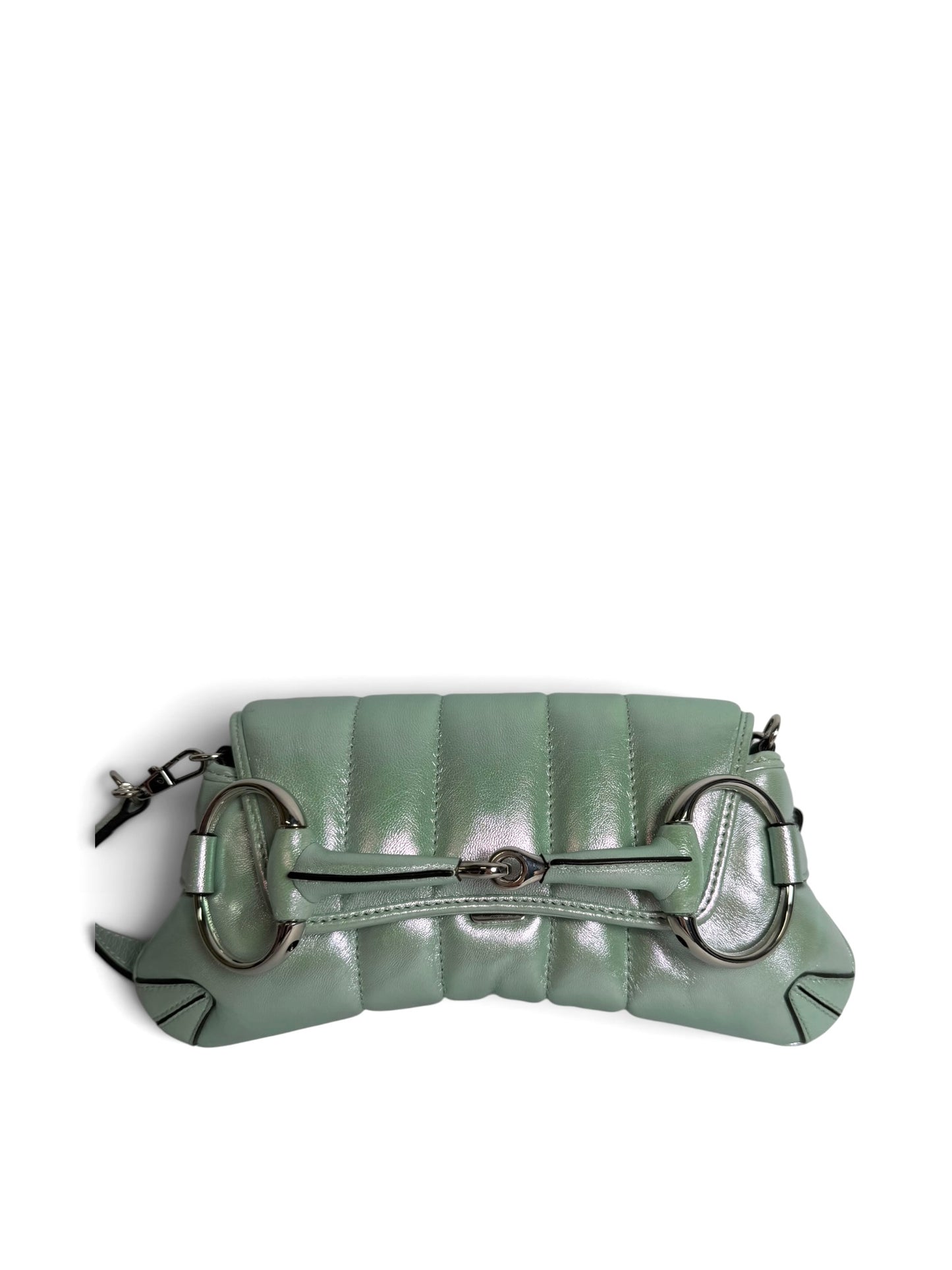 Gucci Metallic Blue Shoulder