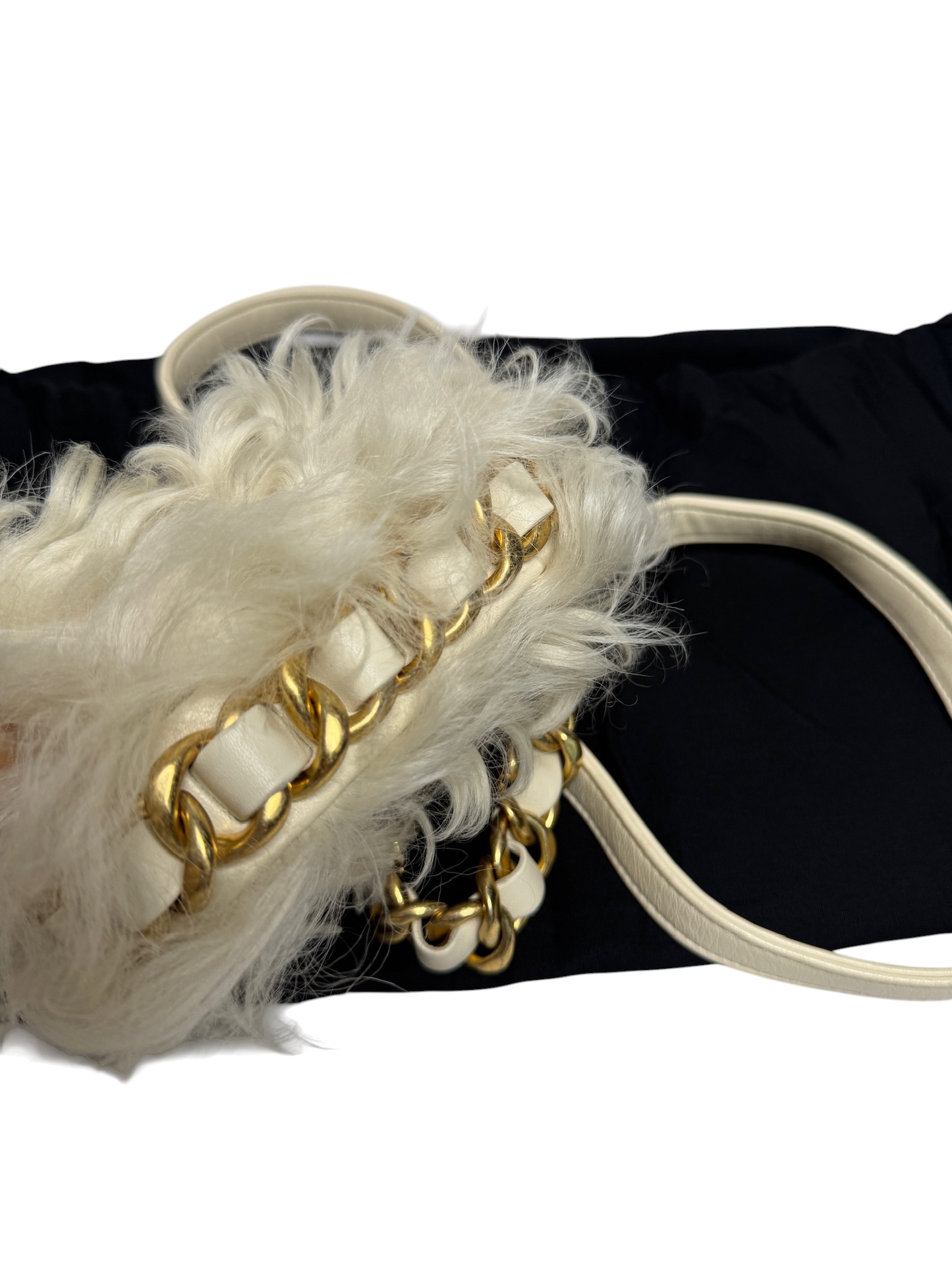 Chanel Mongolian Wool Fur Mini Crossbody GHW