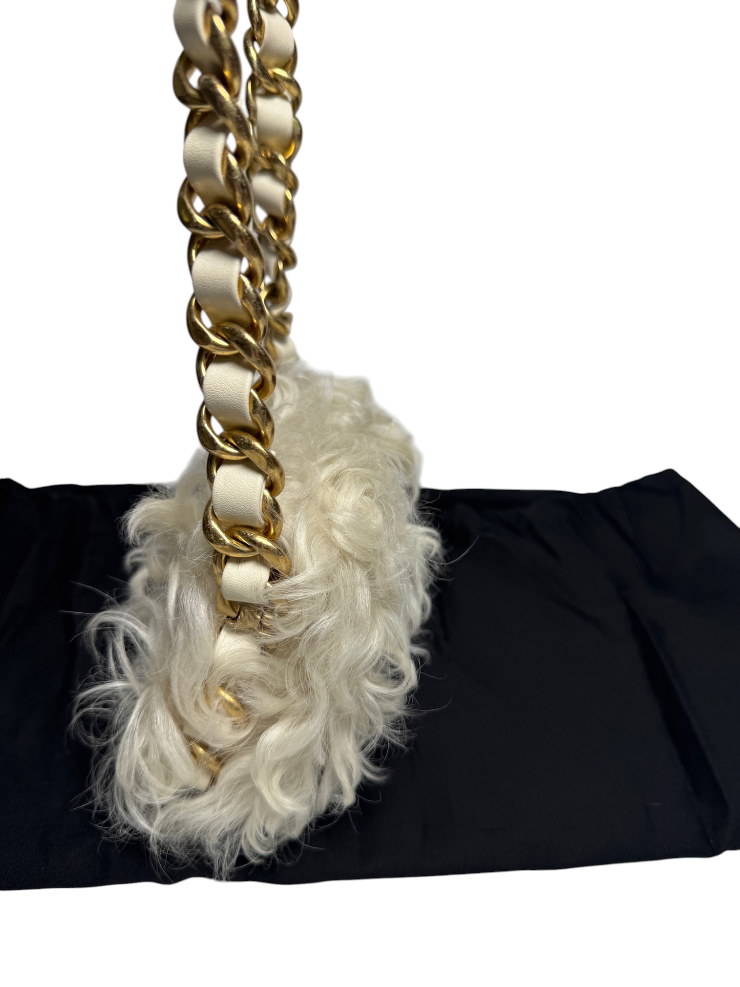 Chanel Mongolian Wool Fur Mini Crossbody GHW