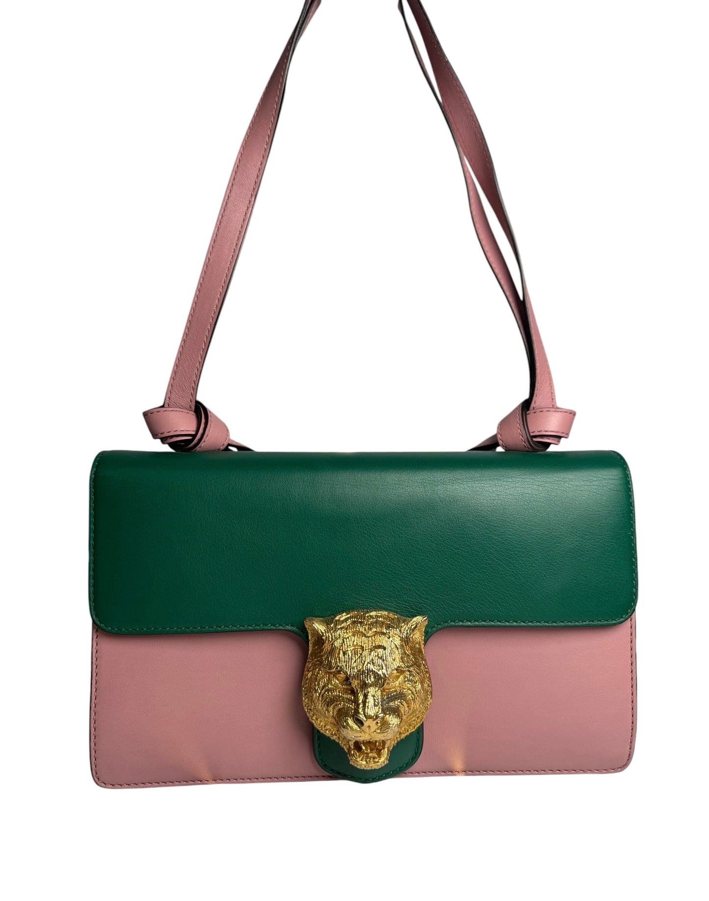 Gucci Tiger Logo Green and Pink T2330