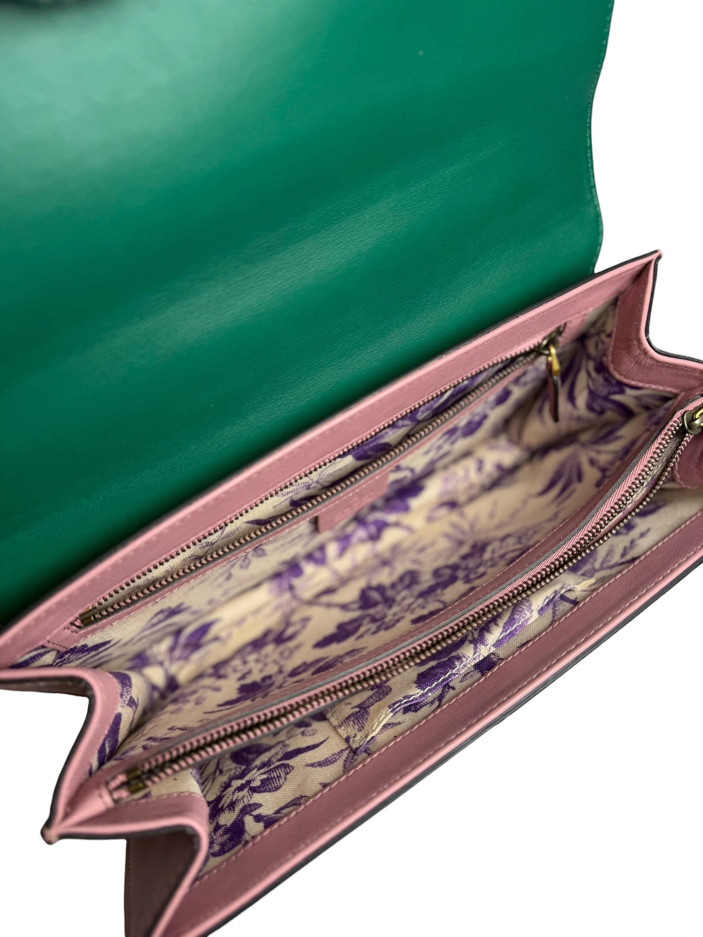 Gucci Tiger Logo Green and Pink T2330